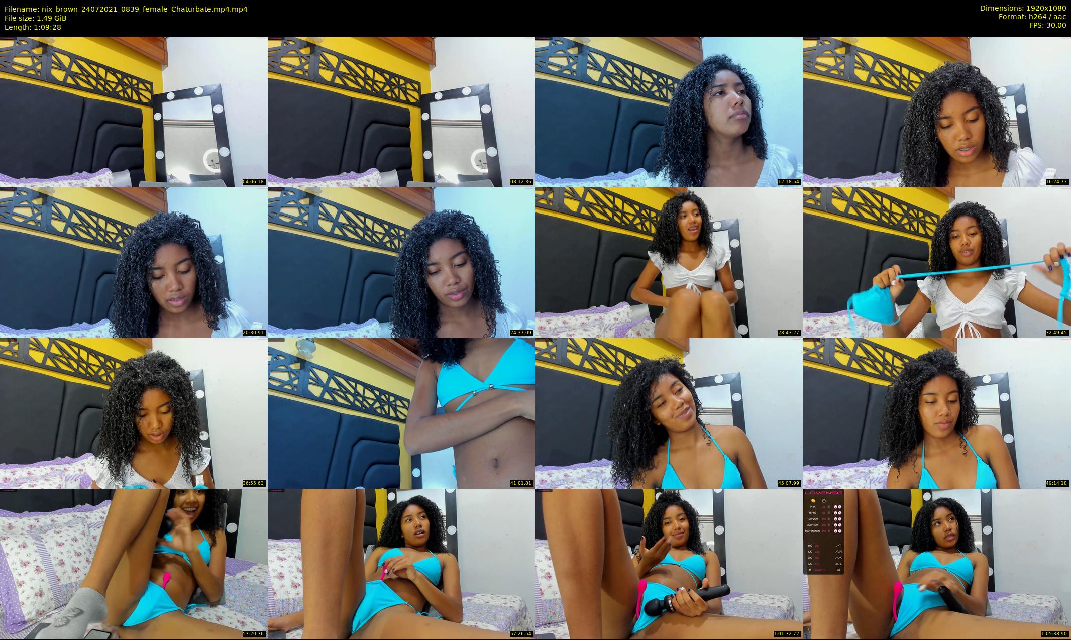 nix_brown — 70 minute Chaturbate female cam show recording, 1080p, Jul 24, 2021