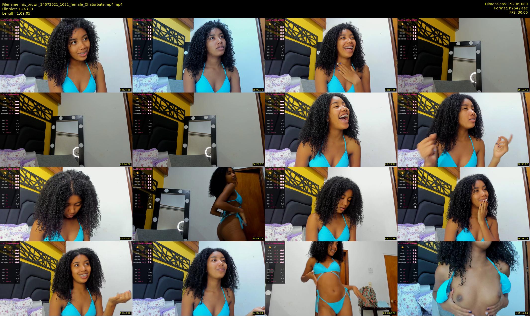 nix_brown — 70 minute Chaturbate female cam show recording, 1080p, Jul 24, 2021