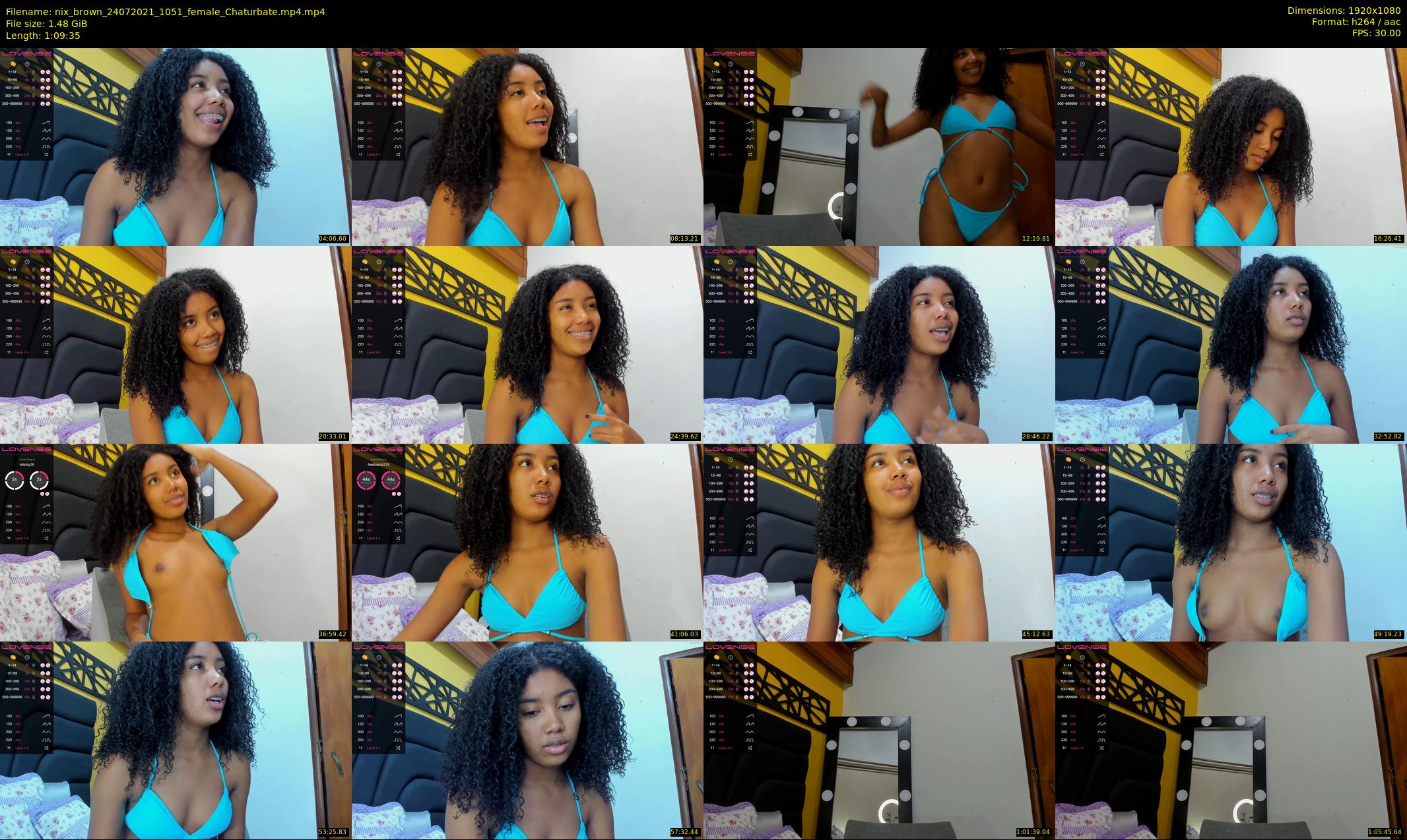 nix_brown — 70 minute Chaturbate female cam show recording, 1080p, Jul 24, 2021