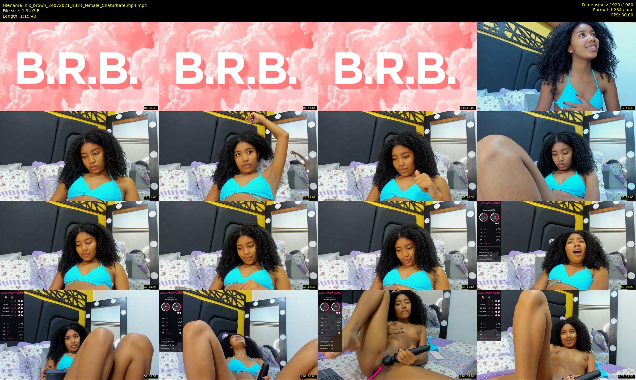 nix_brown — 76 minute Chaturbate female cam show recording, 1080p, Jul 24, 2021