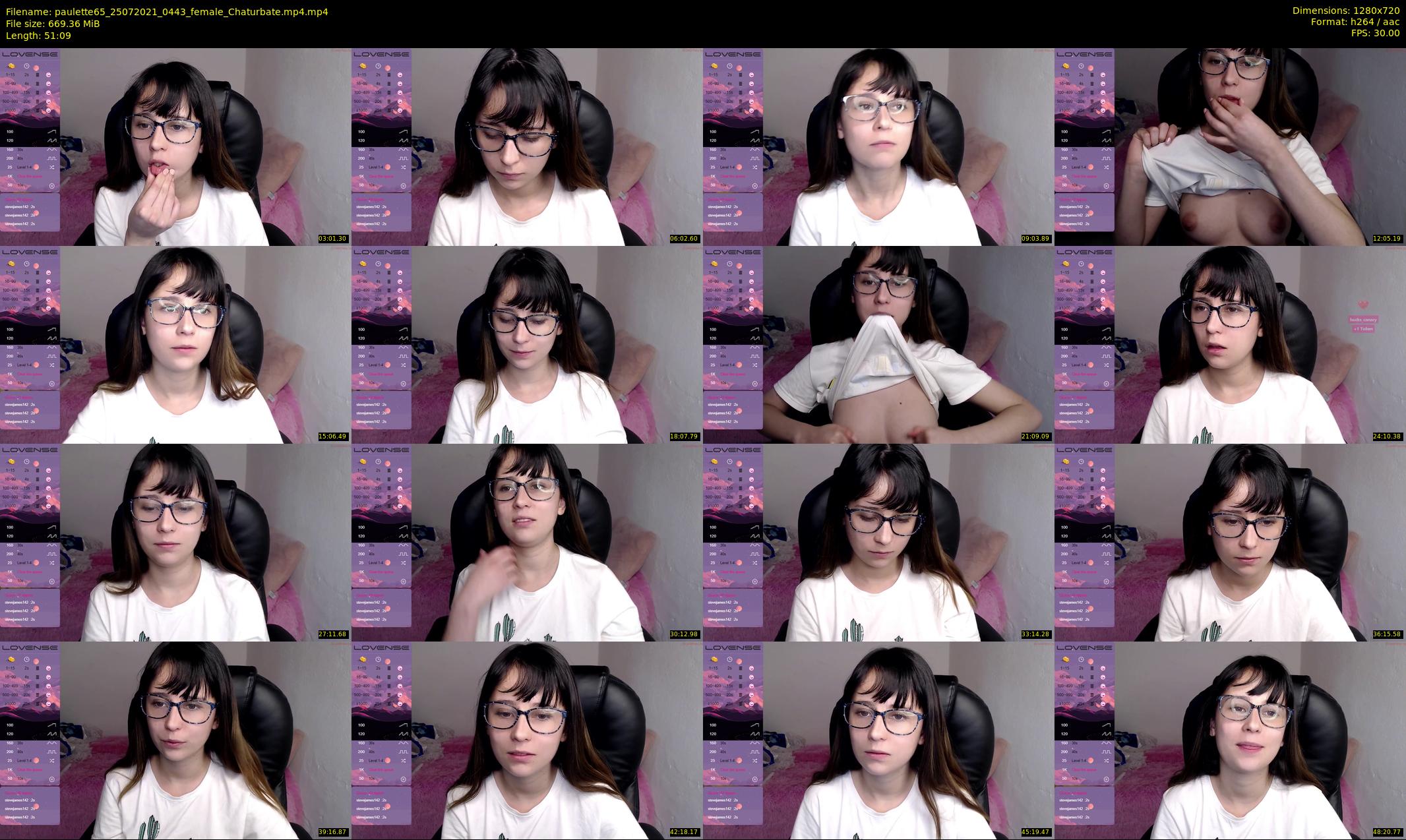 paulette65 — 52 minute Chaturbate female cam show recording, 720p, Jul 25, 2021