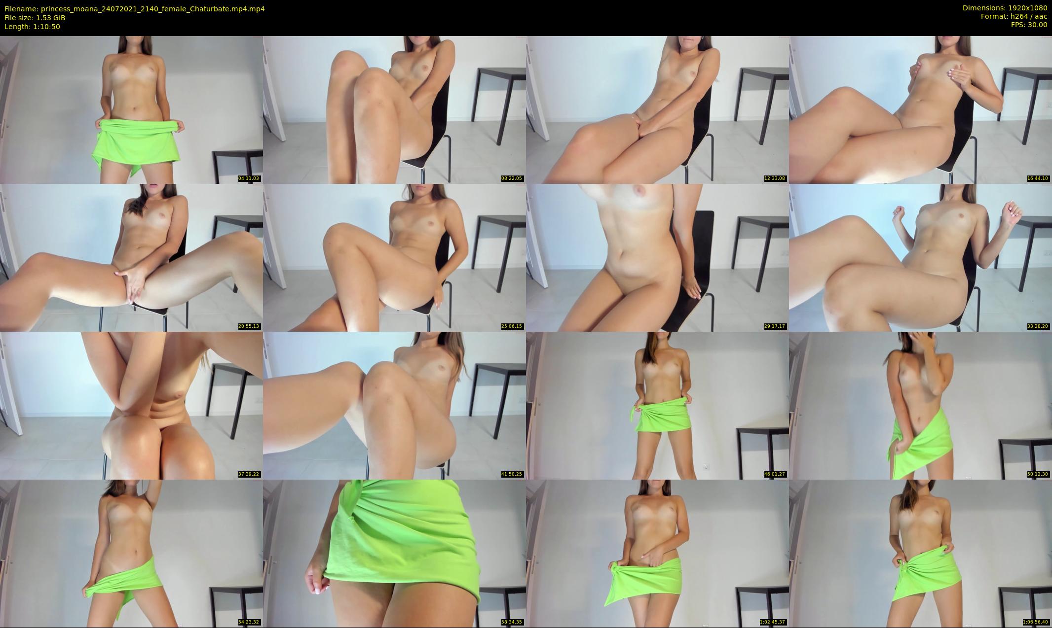 princess_moana — 71 minute Chaturbate female cam show recording, 1080p, Jul 24, 2021
