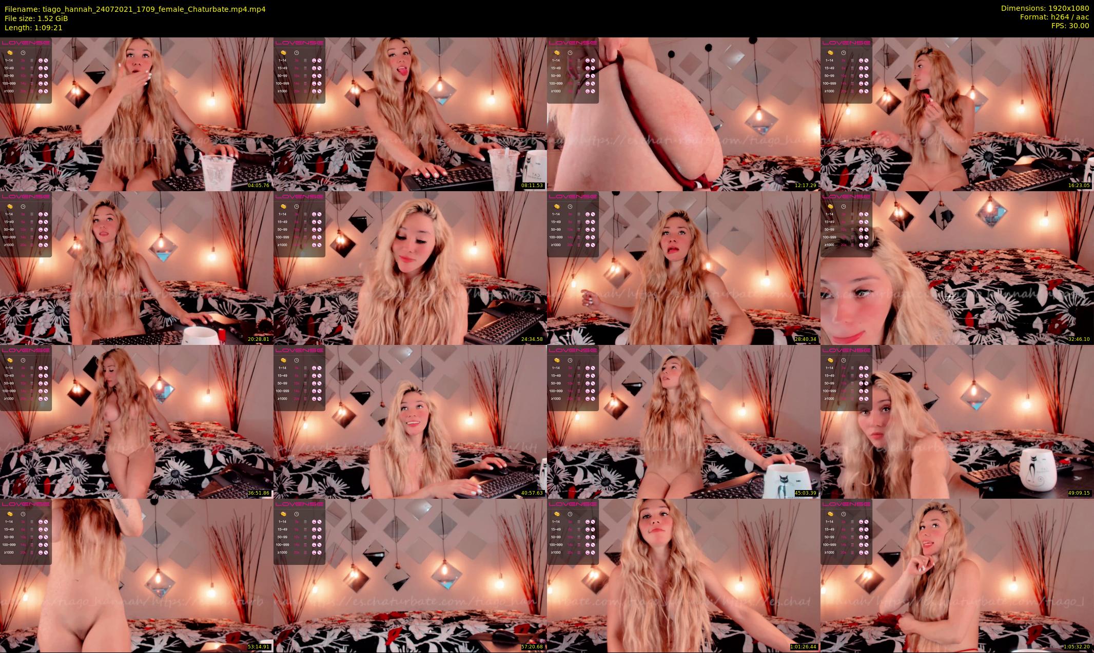 tiago_hannah — 70 minute Chaturbate couple cam show recording, 1080p, Jul 24, 2021