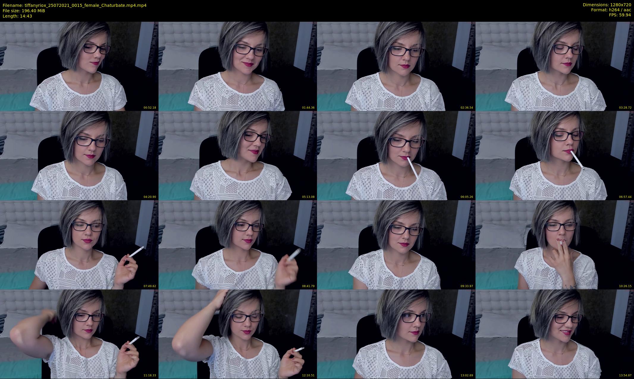 tiffanyriox — 15 minute Chaturbate female cam show recording, 720p, Jul 25, 2021