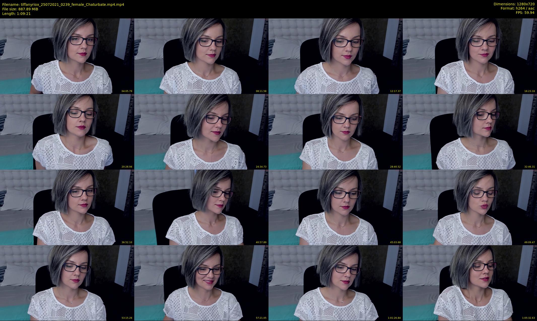 tiffanyriox — 70 minute Chaturbate female cam show recording, 720p, Jul 25, 2021