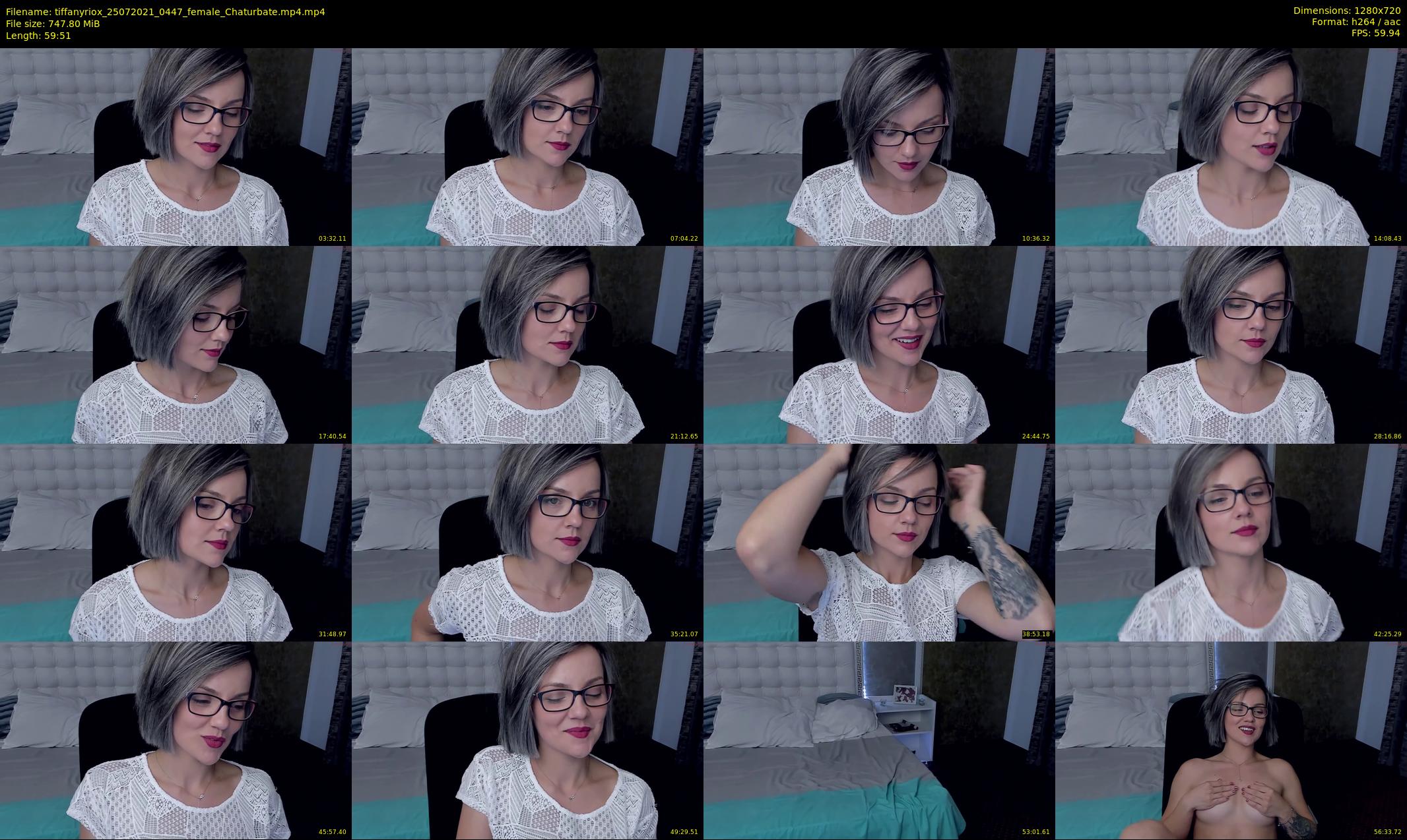 tiffanyriox — 60 minute Chaturbate female cam show recording, 720p, Jul 25, 2021