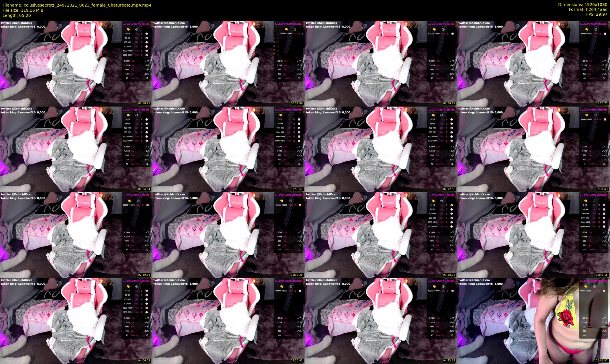 xclusivesecrets — 6 minute Chaturbate female cam show recording, 1080p, Jul 24, 2021