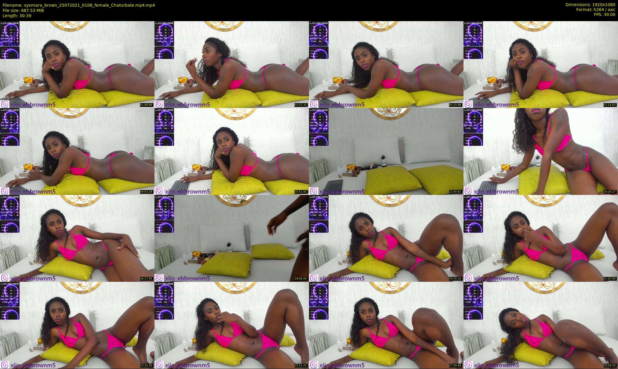 xyomara_brown — 31 minute Chaturbate female cam show recording, 1080p, Jul 25, 2021