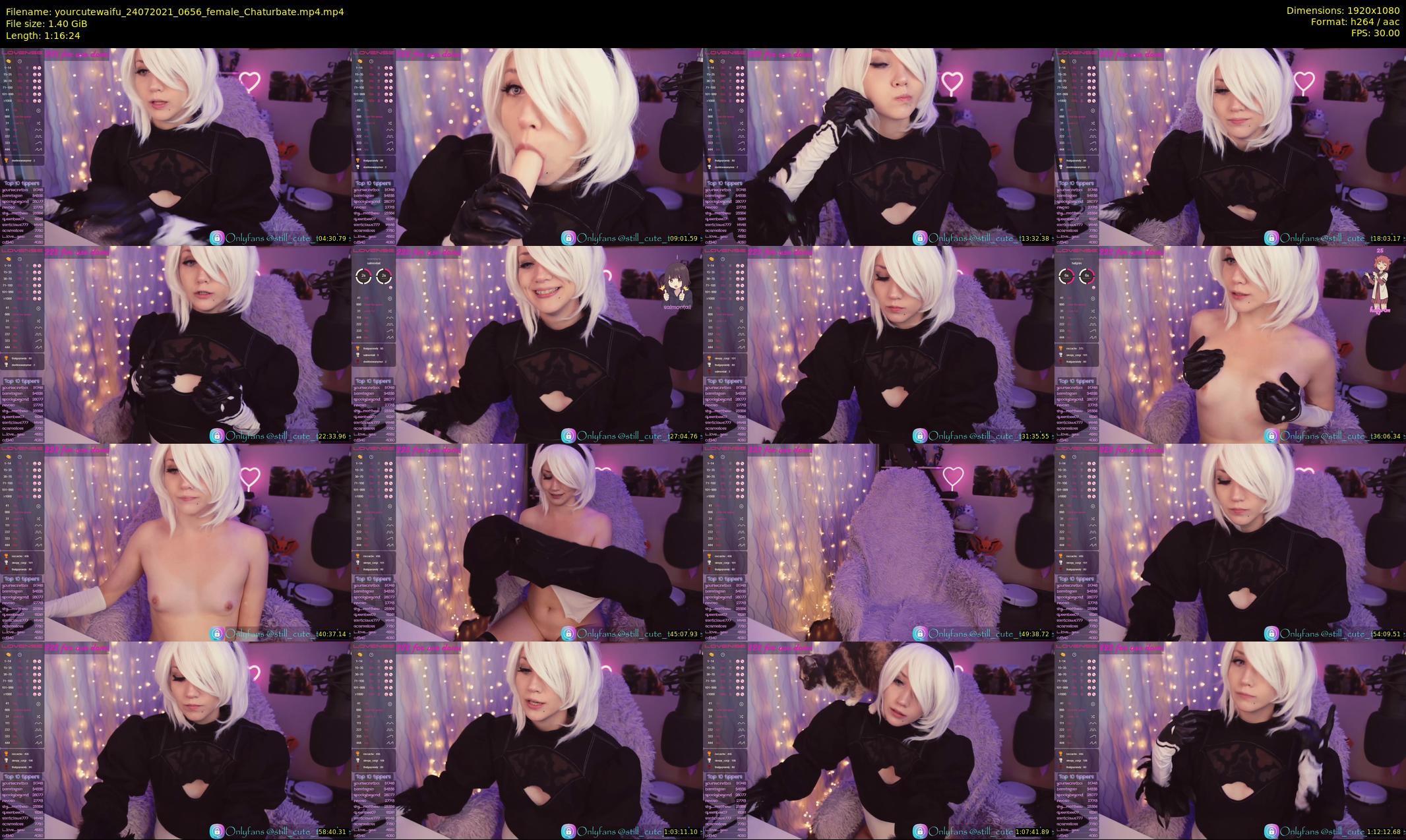 yourcutewaifu — 77 minute Chaturbate female cam show recording, 1080p, Jul 24, 2021