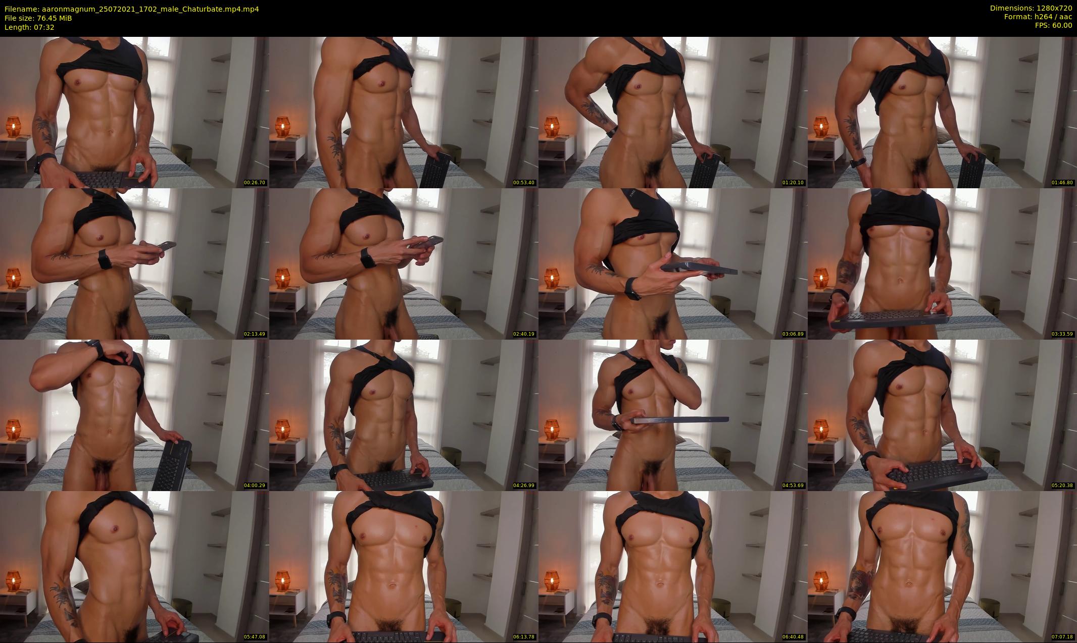 aaronmagnum — 8 minute Chaturbate male cam show recording, 720p, Jul 25, 2021
