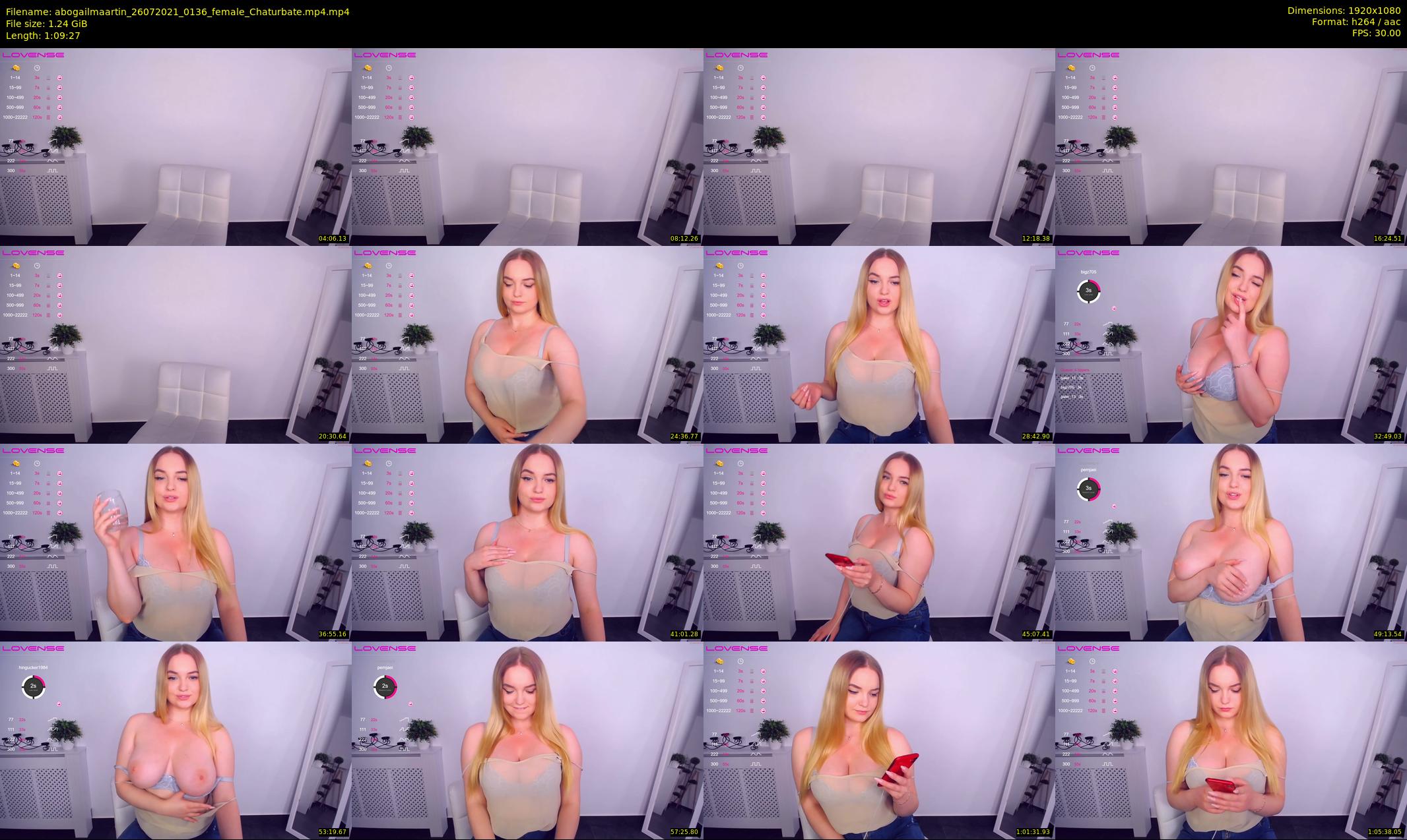 abogailmaartin — 70 minute Chaturbate female cam show recording, 1080p, Jul 26, 2021
