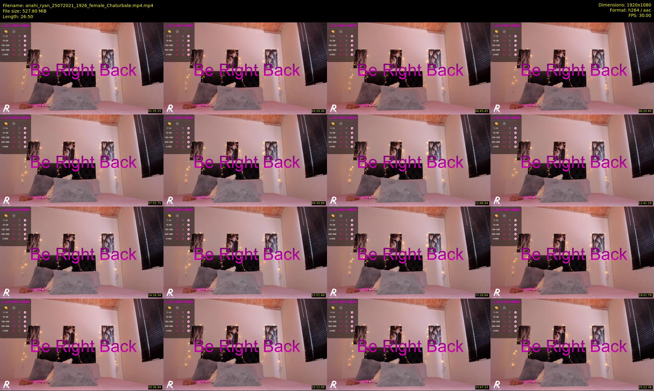 anahi_ryan — 27 minute Chaturbate female cam show recording, 1080p, Jul 25, 2021