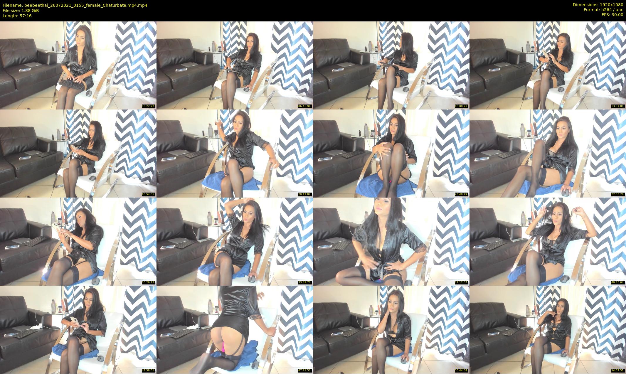 beebeethai — 58 minute Chaturbate female cam show recording, 1080p, Jul 26, 2021