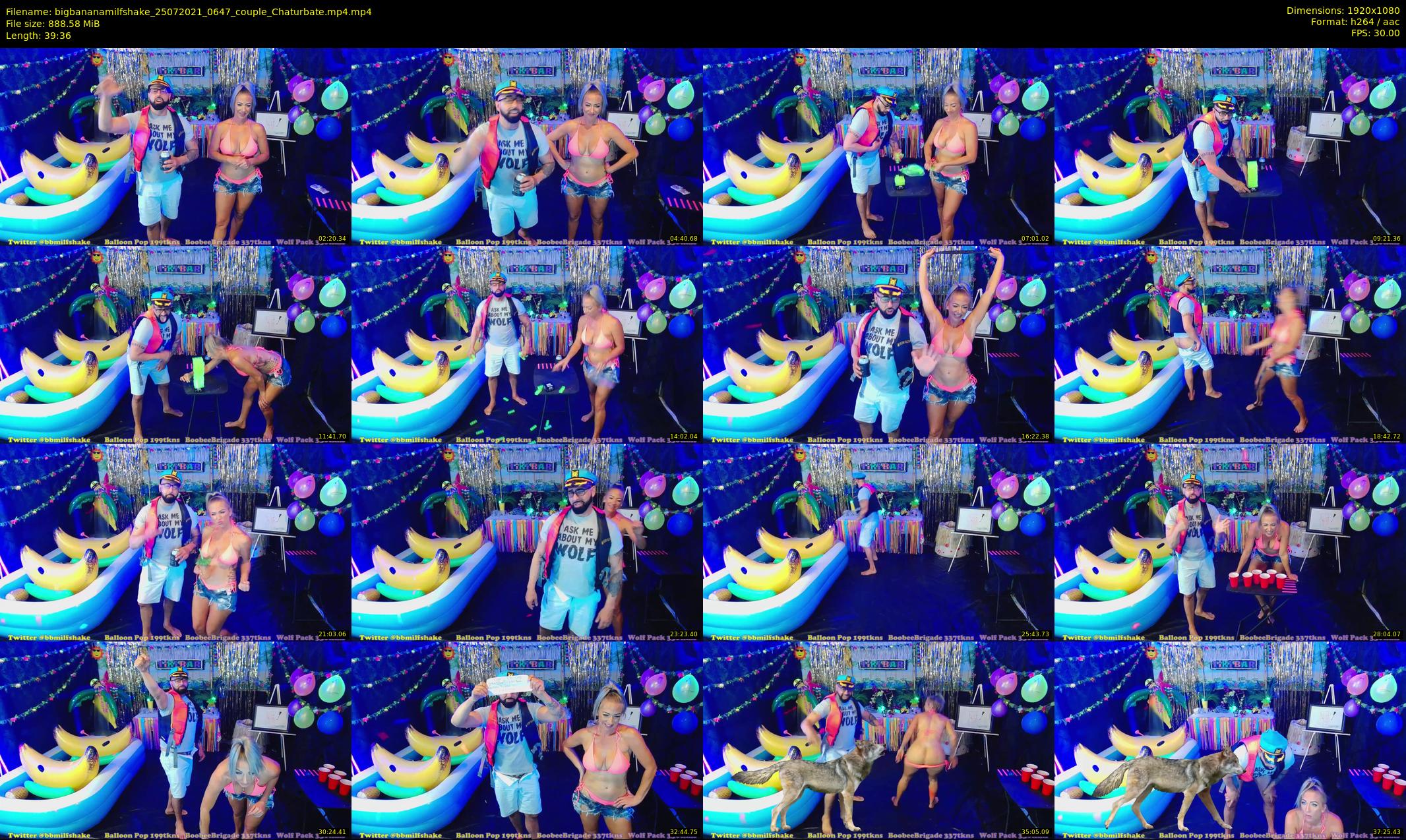 bigbananamilfshake — 40 minute Chaturbate couple cam show recording, 1080p, Jul 25, 2021