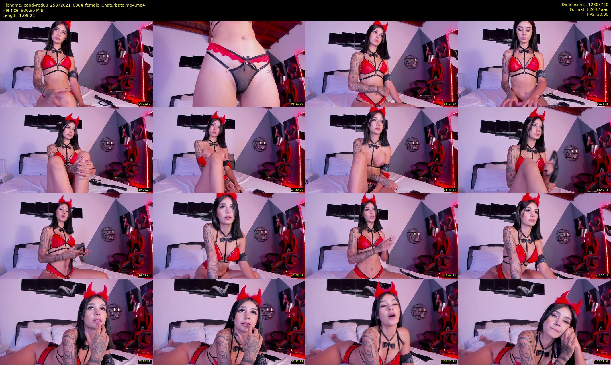 candyred88 — 70 minute Chaturbate female cam show recording, 720p, Jul 25, 2021