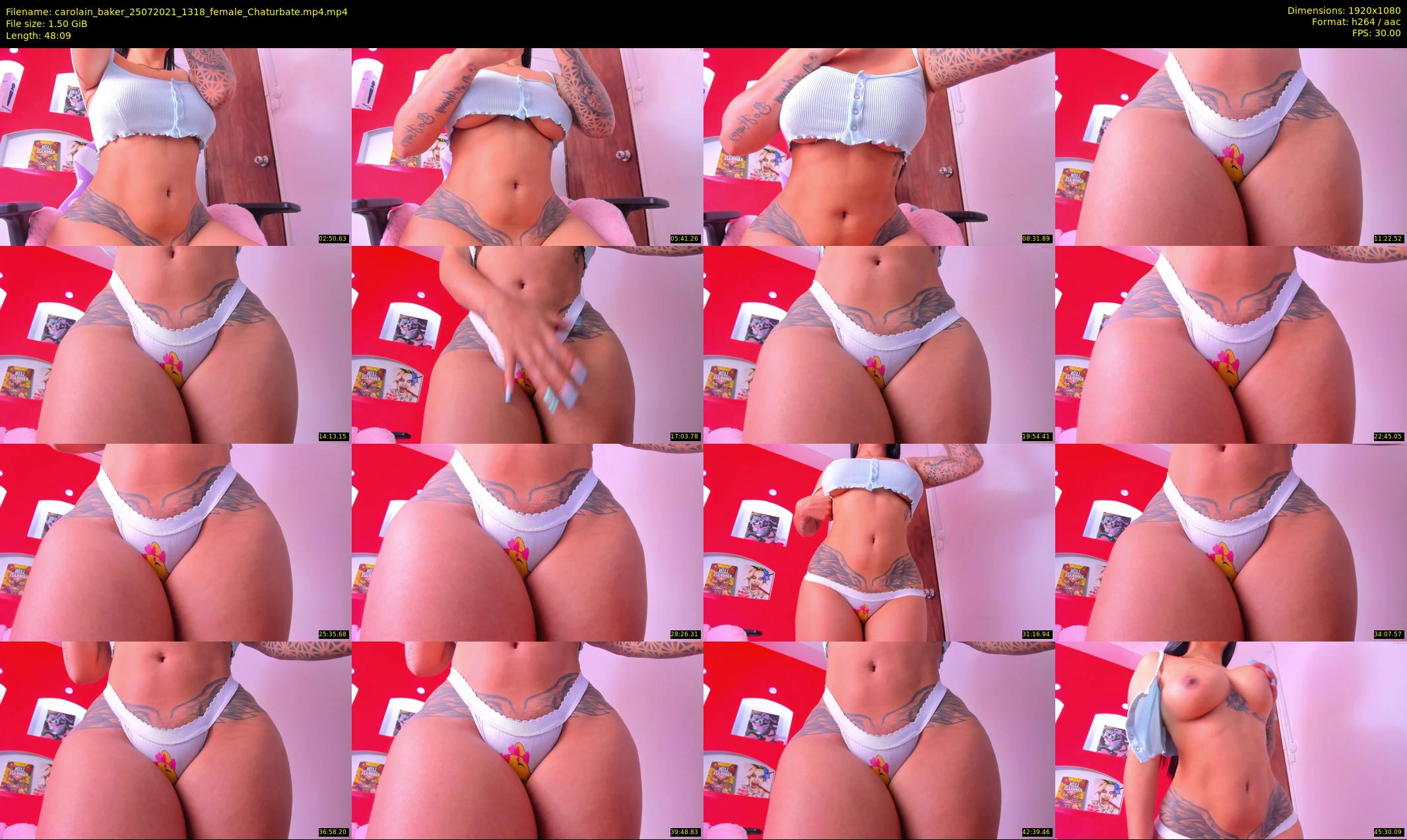 carolain_baker — 49 minute Chaturbate female cam show recording, 1080p, Jul 25, 2021