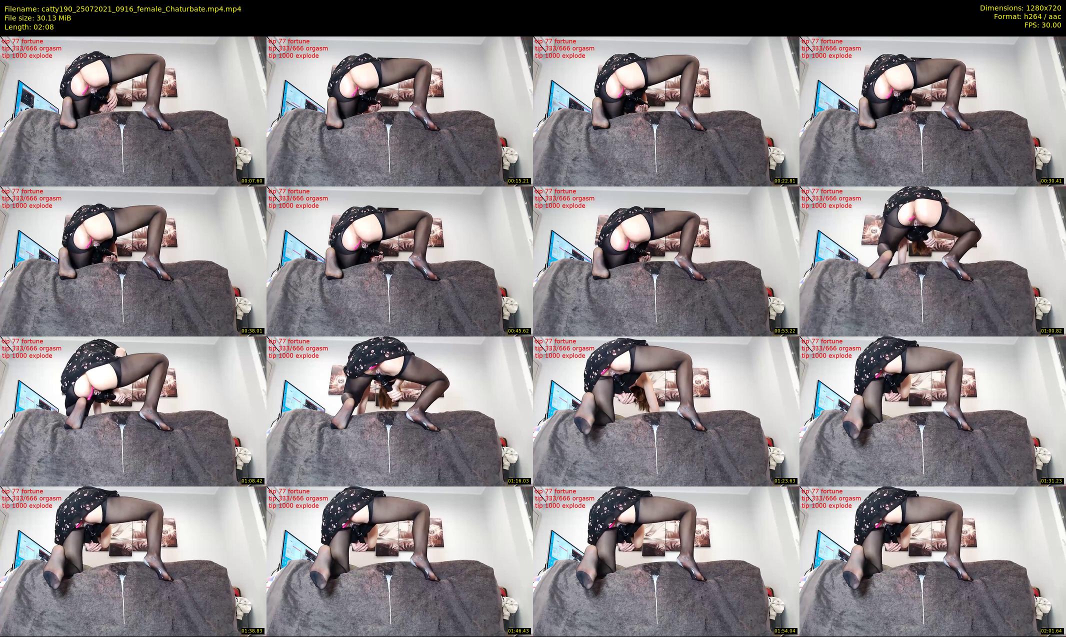 catty190 — 3 minute Chaturbate female cam show recording, 720p, Jul 25, 2021