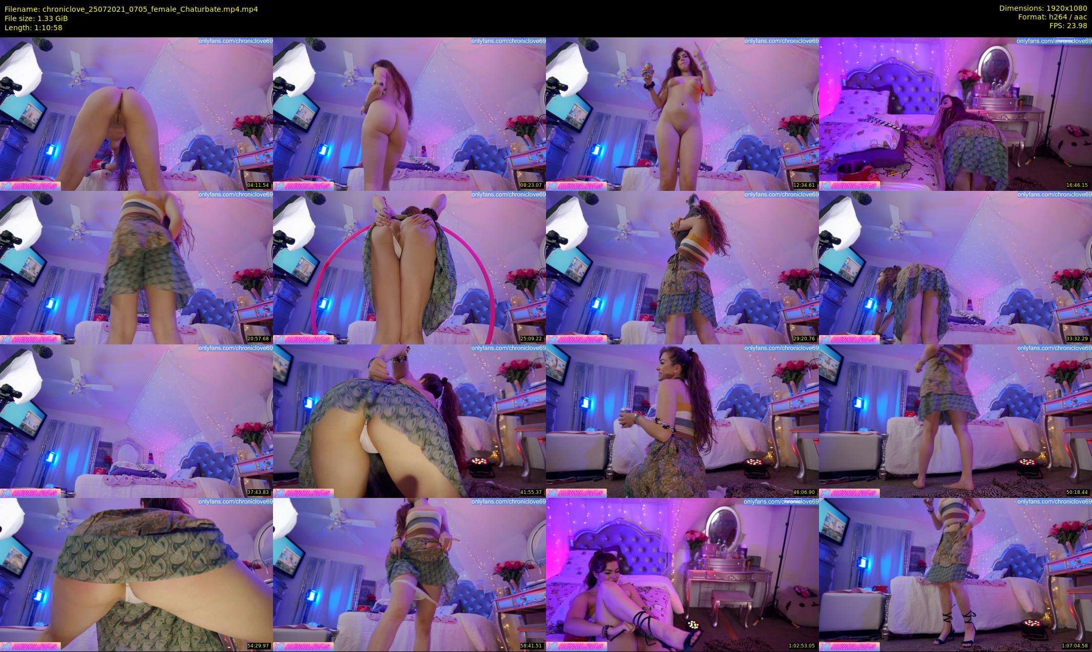 chroniclove — 71 minute Chaturbate female cam show recording, 1080p, Jul 25, 2021