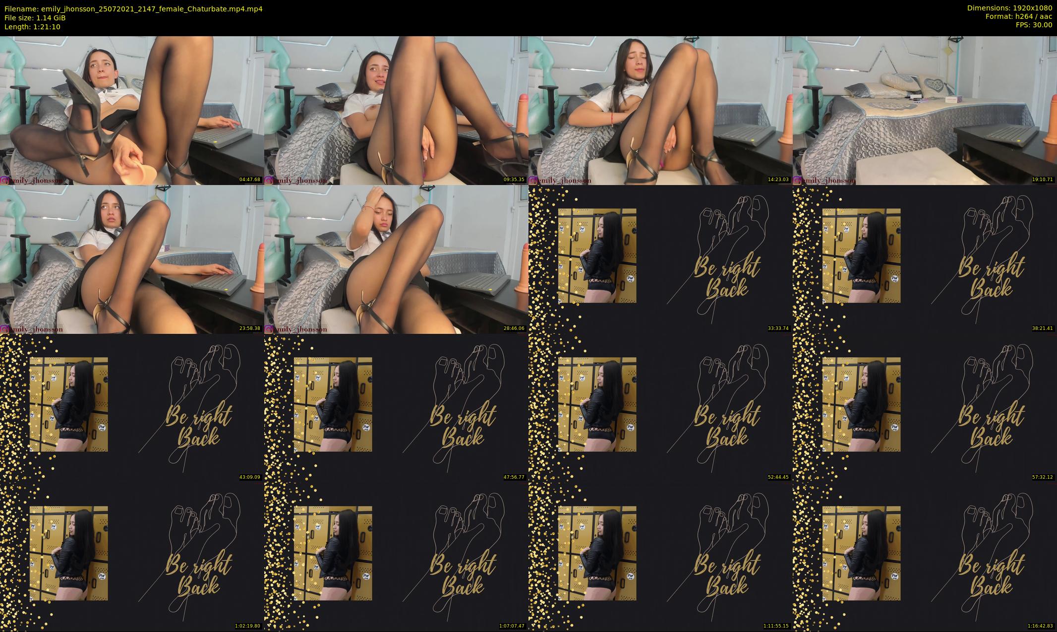 emily_jhonsson — 82 minute Chaturbate female cam show recording, 1080p, Jul 25, 2021