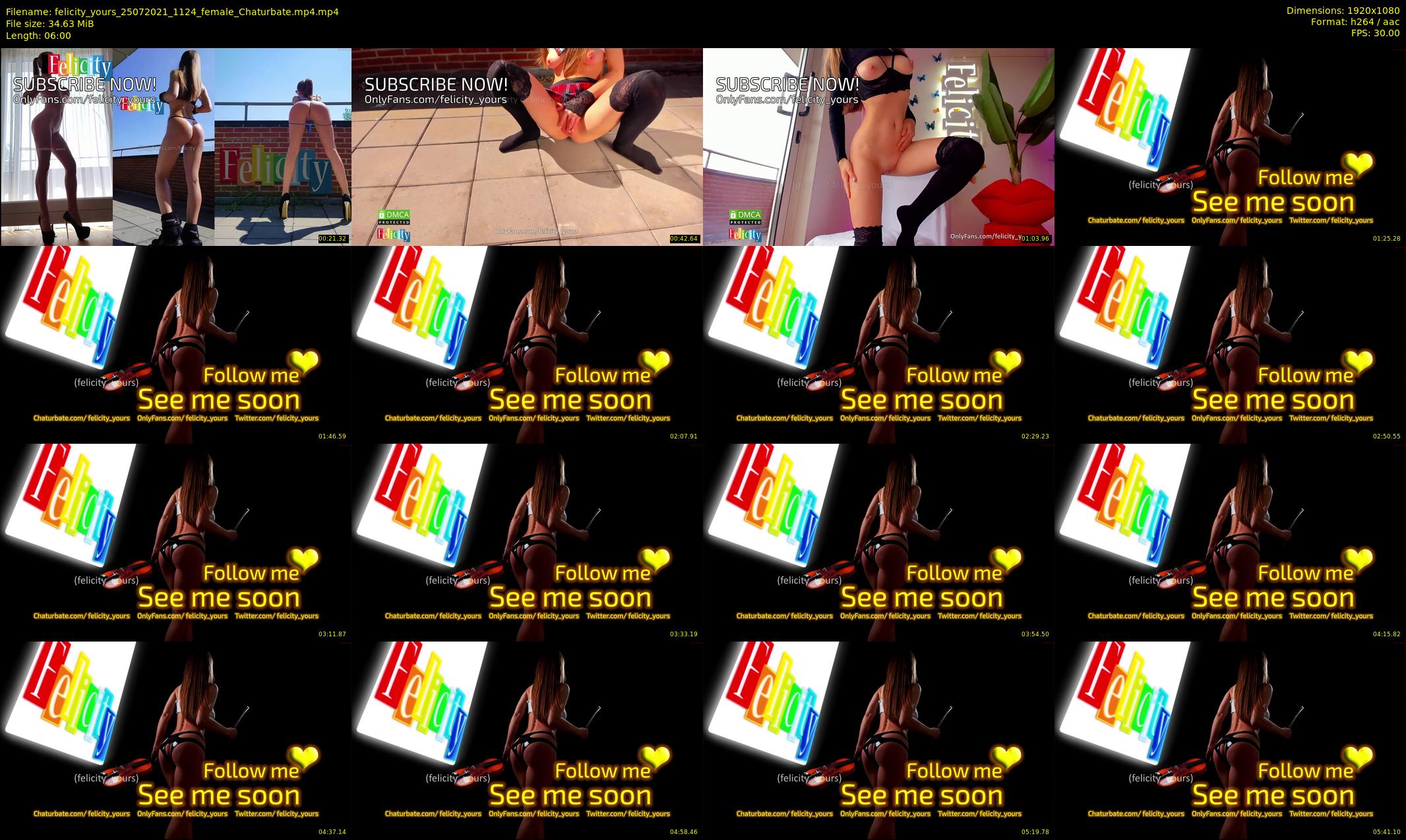 felicity_yours — 6 minute Chaturbate female cam show recording, 1080p, Jul 25, 2021