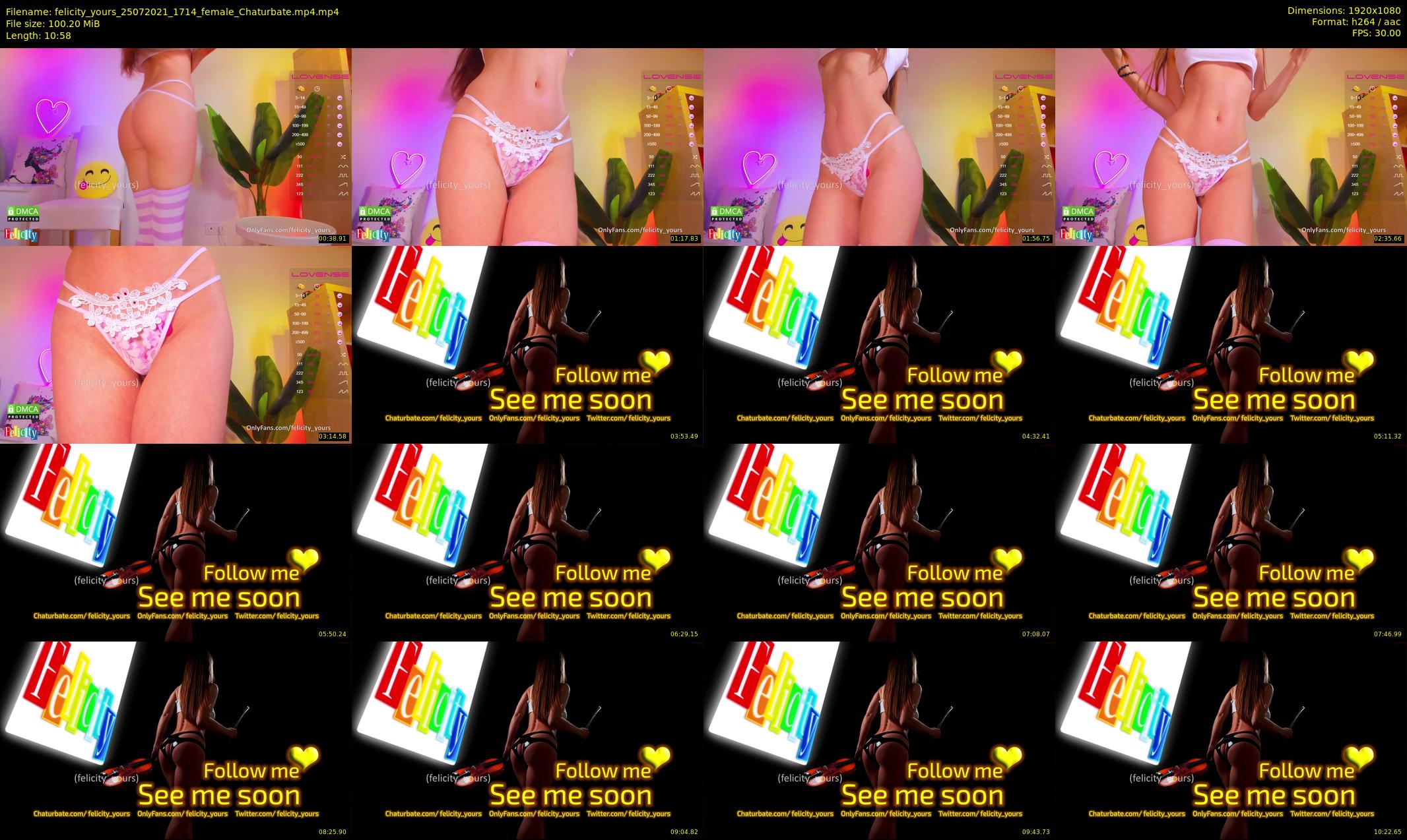 felicity_yours — 11 minute Chaturbate female cam show recording, 1080p, Jul 25, 2021