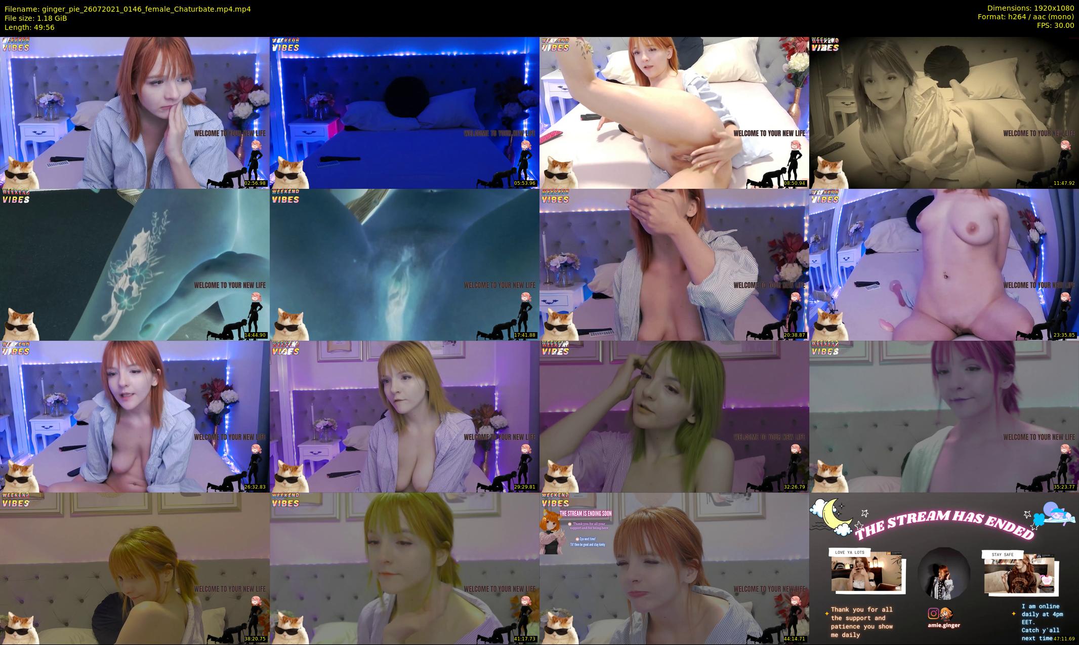 ginger_pie — 50 minute Chaturbate female cam show recording, 1080p, Jul 26, 2021