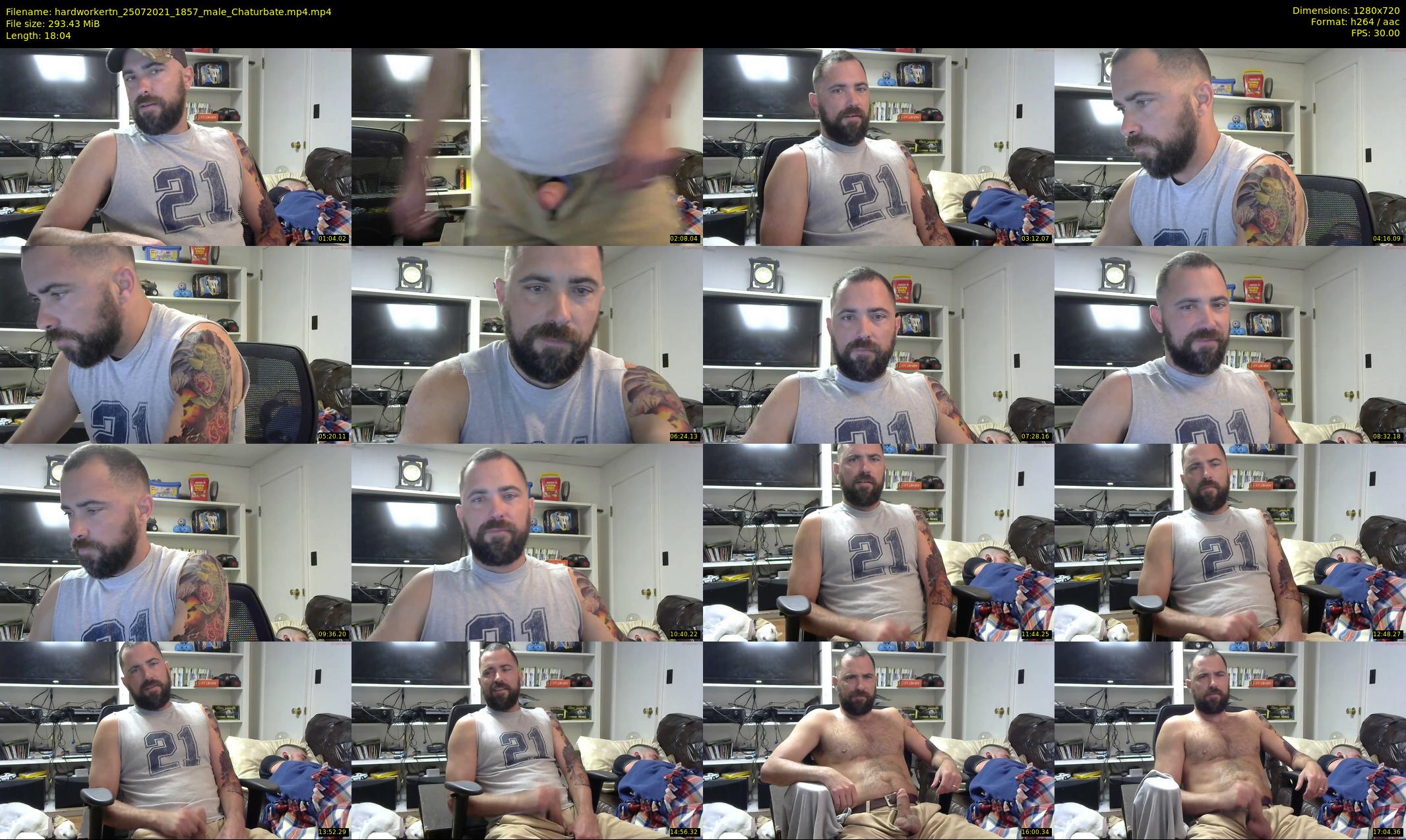 hardworkertn — 19 minute Chaturbate male cam show recording, 720p, Jul 25, 2021