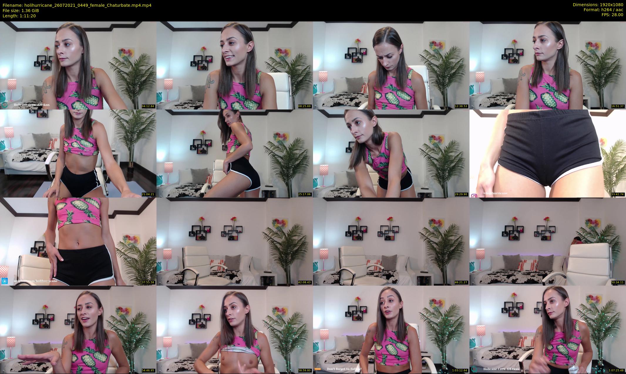 holihurricane — 72 minute Chaturbate female cam show recording, 1080p, Jul 26, 2021