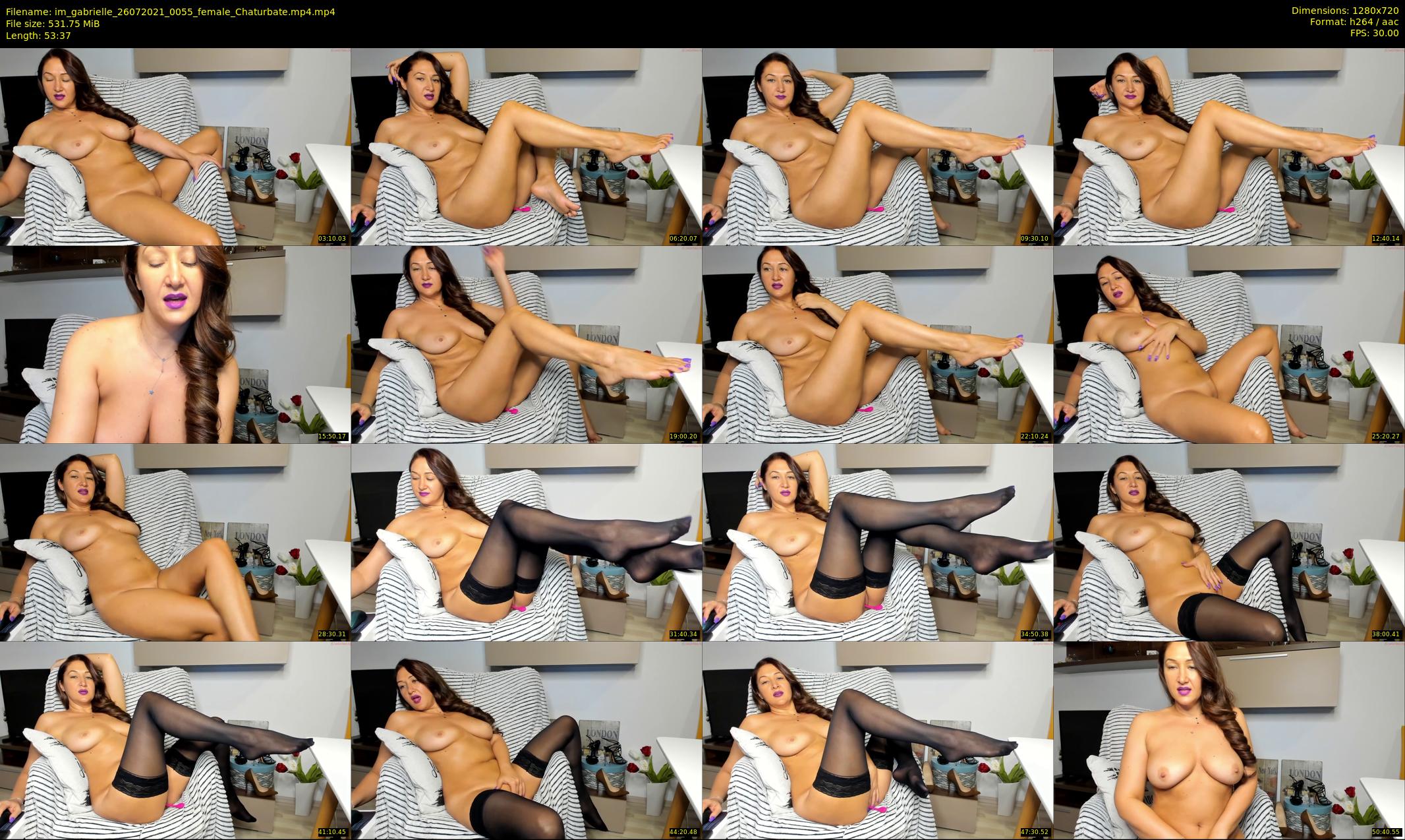 im_gabrielle — 54 minute Chaturbate female cam show recording, 720p, Jul 26, 2021