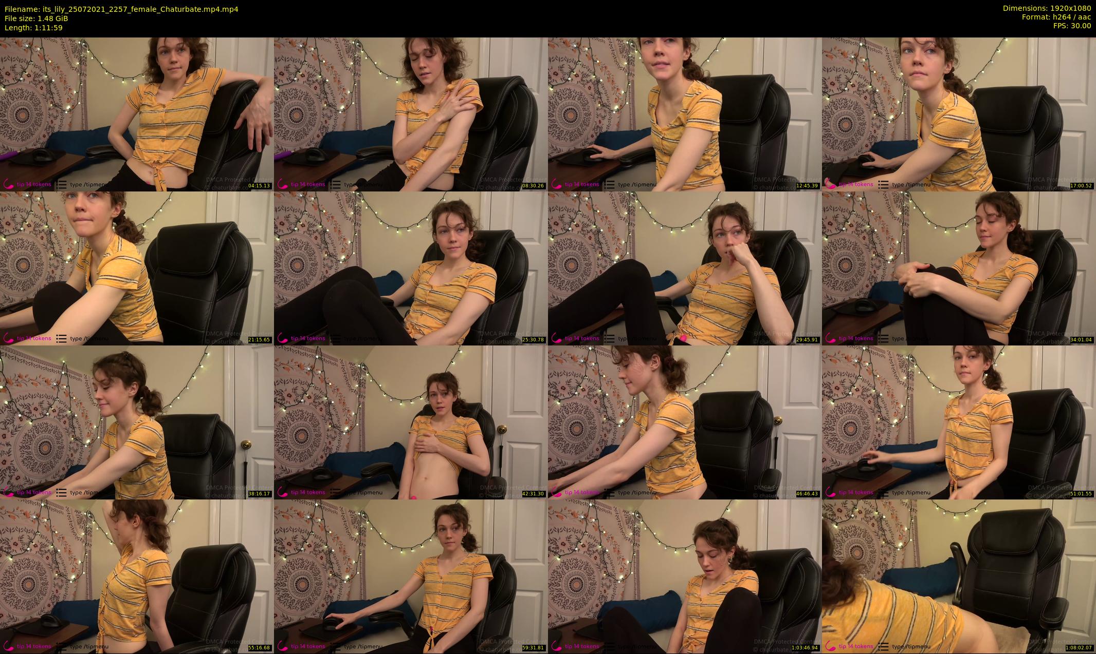 its_lily — 72 minute Chaturbate female cam show recording, 1080p, Jul 25, 2021