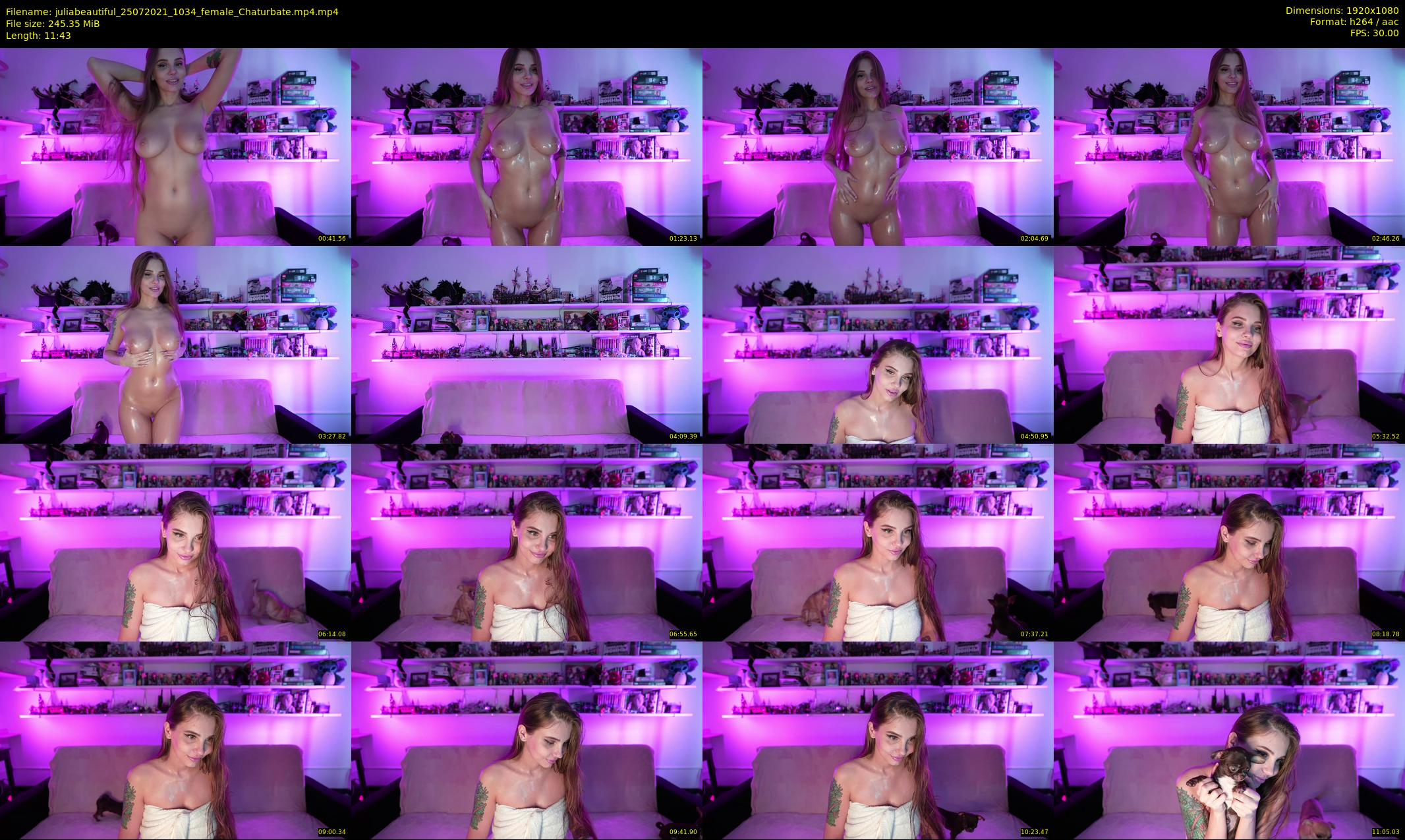 juliabeautiful — 12 minute Chaturbate female cam show recording, 1080p, Jul 25, 2021