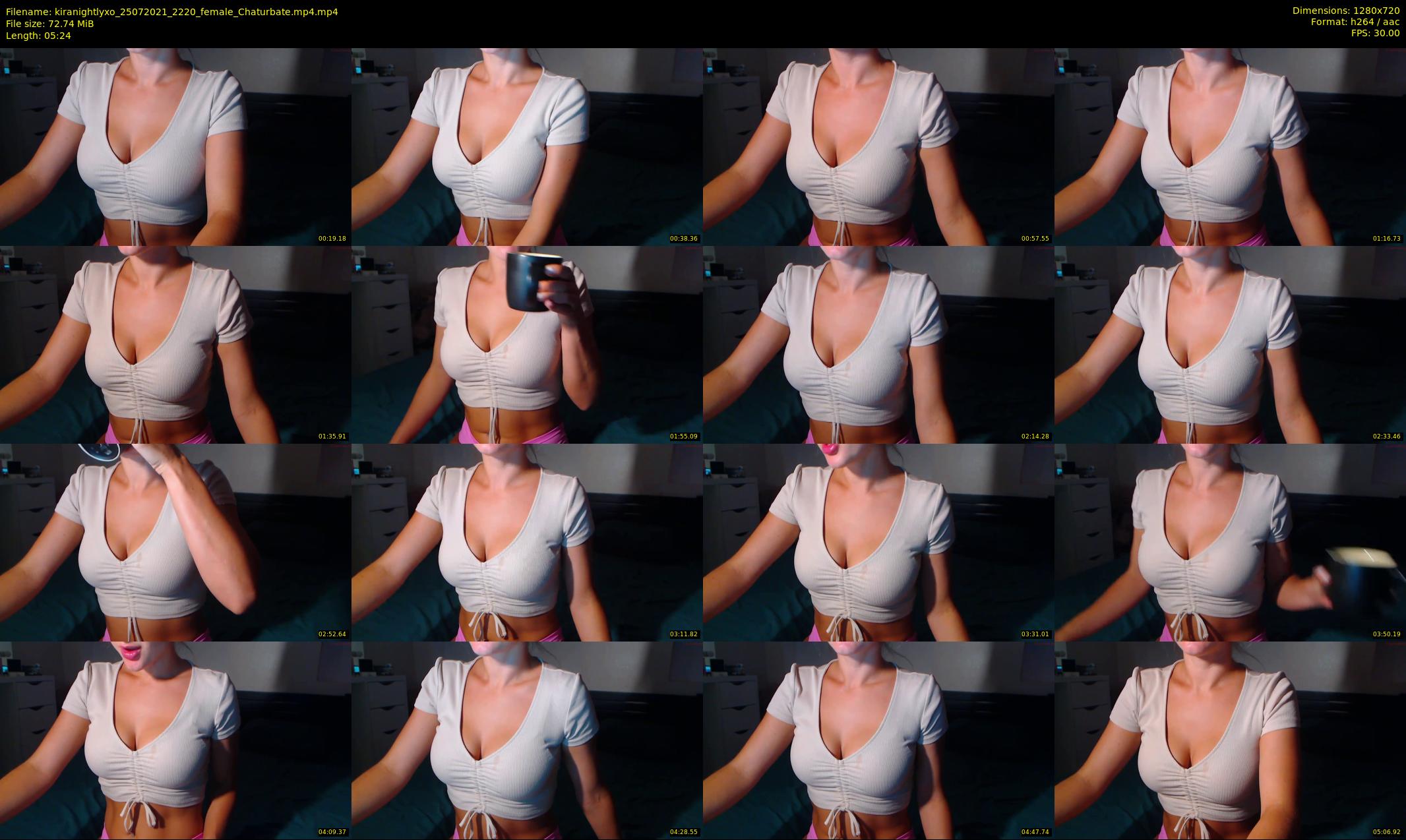 kiranightlyxo — 6 minute Chaturbate female cam show recording, 720p, Jul 25, 2021