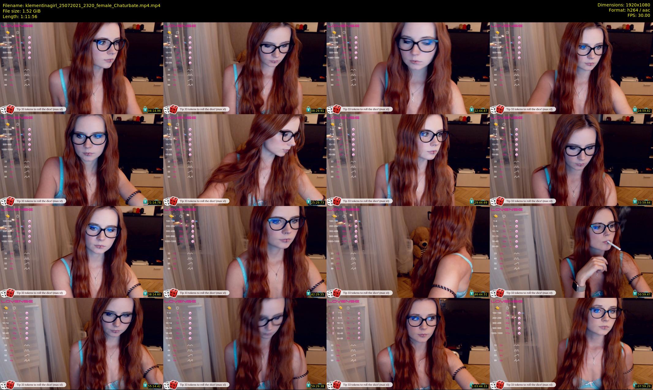 klementinagirl — 72 minute Chaturbate female cam show recording, 1080p, Jul 25, 2021