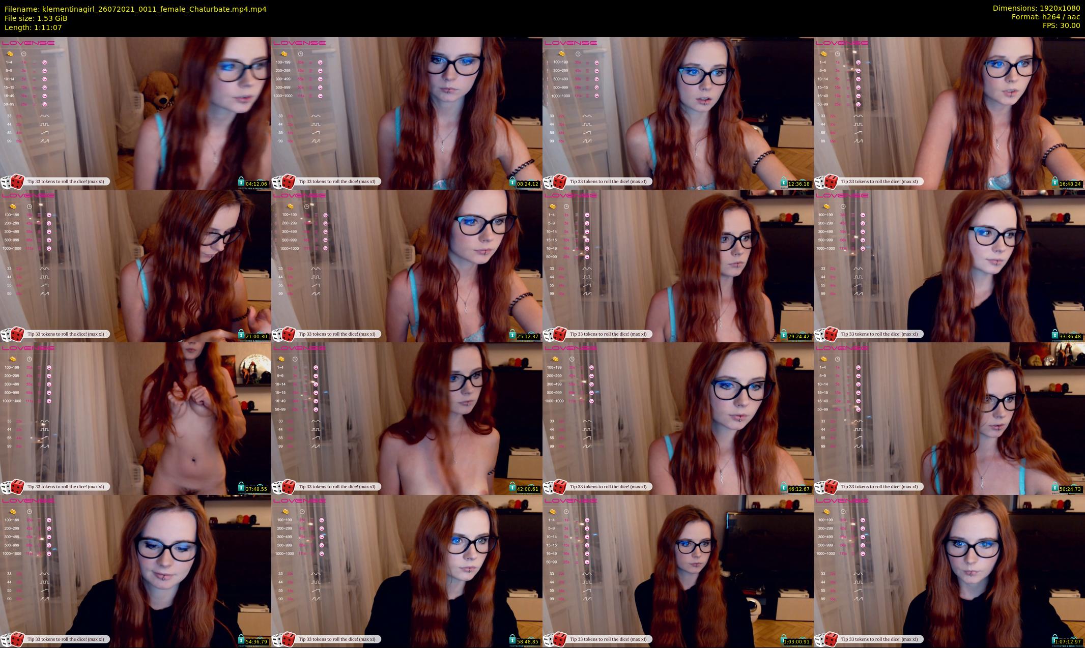 klementinagirl — 72 minute Chaturbate female cam show recording, 1080p, Jul 26, 2021