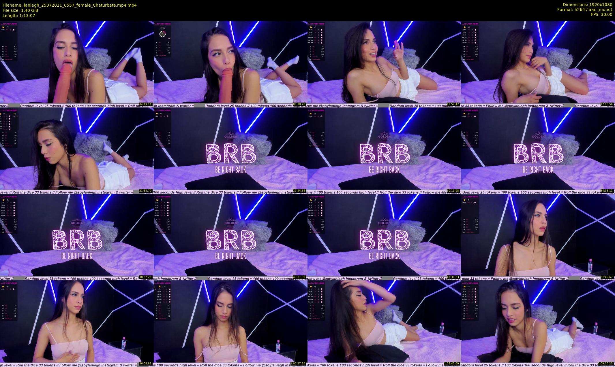 laniegh — 74 minute Chaturbate female cam show recording, 1080p, Jul 25, 2021