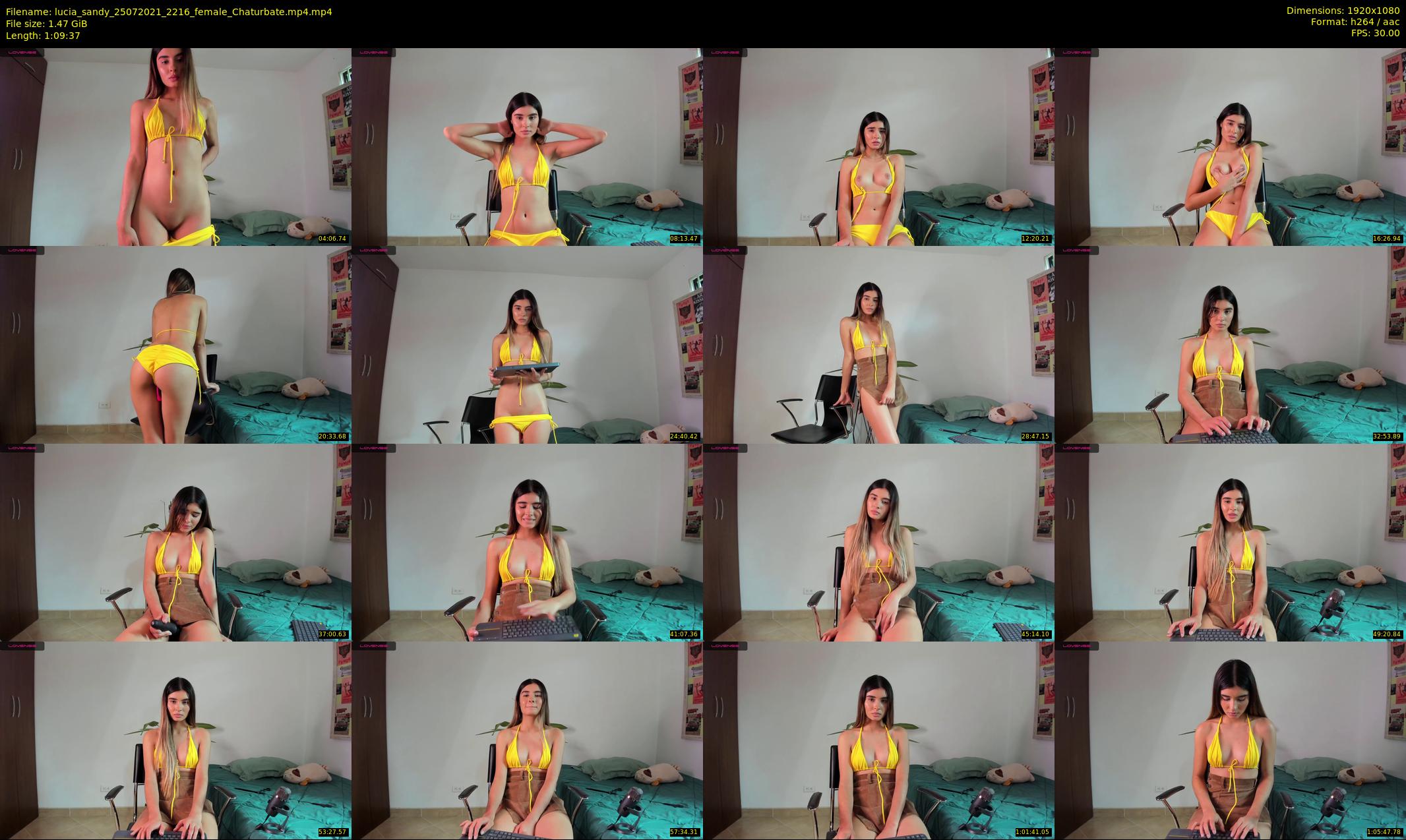 lucia_sandy — 70 minute Chaturbate female cam show recording, 1080p, Jul 25, 2021