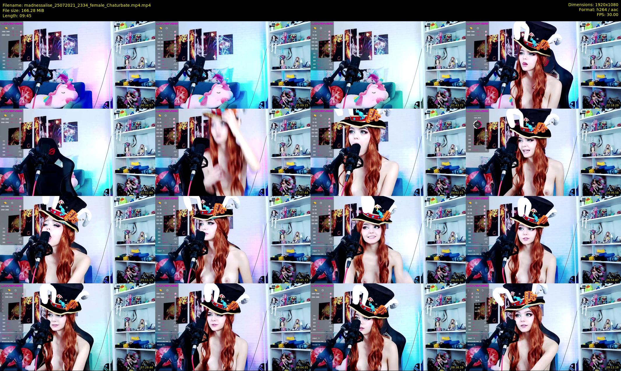 madnessalise — 10 minute Chaturbate female cam show recording, 1080p, Jul 25, 2021