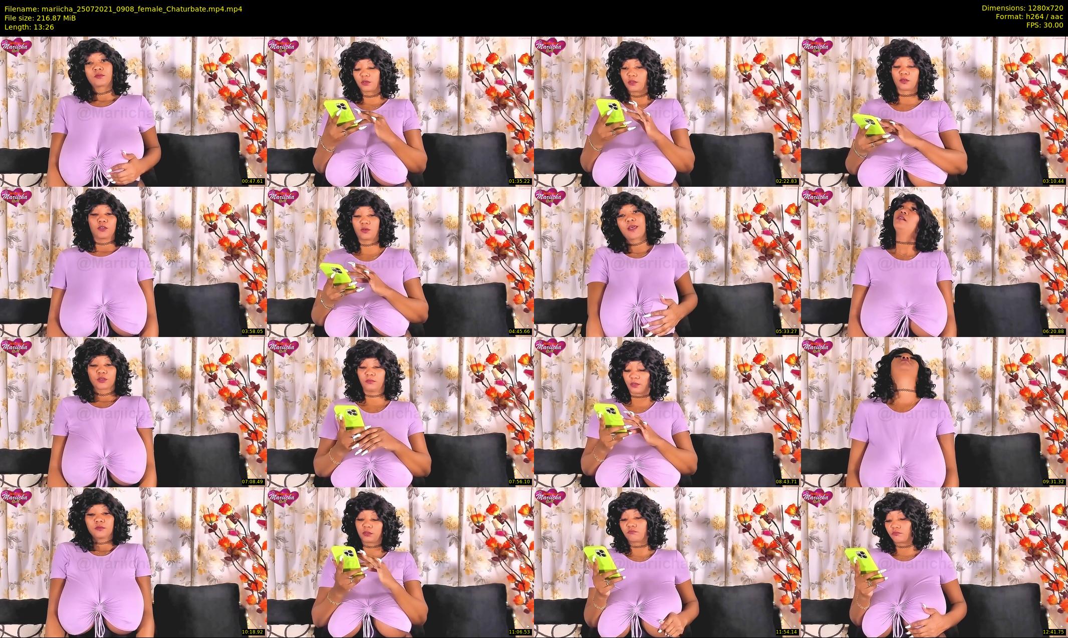 mariicha — 14 minute Chaturbate female cam show recording, 720p, Jul 25, 2021