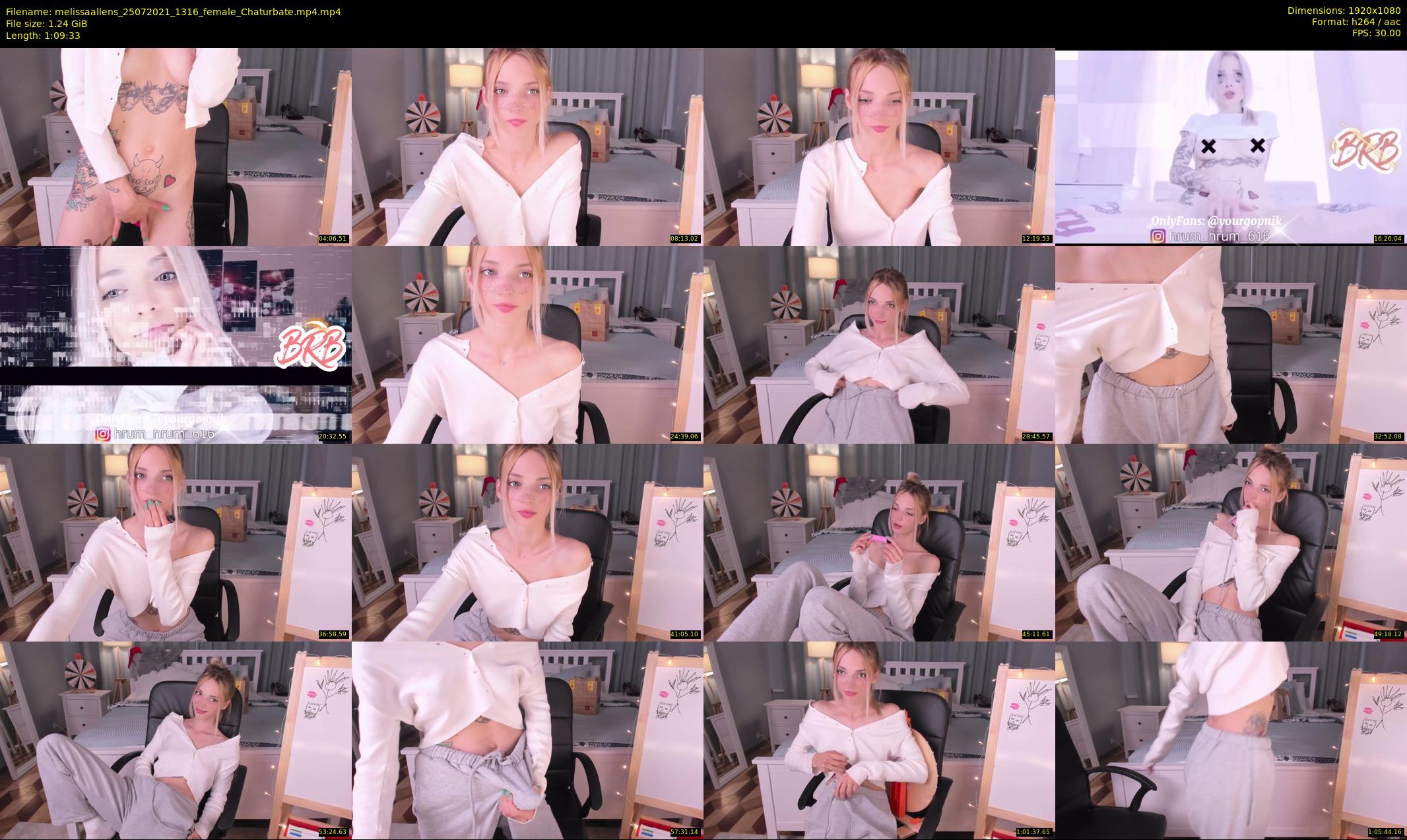 melissaallens — 70 minute Chaturbate female cam show recording, 1080p, Jul 25, 2021