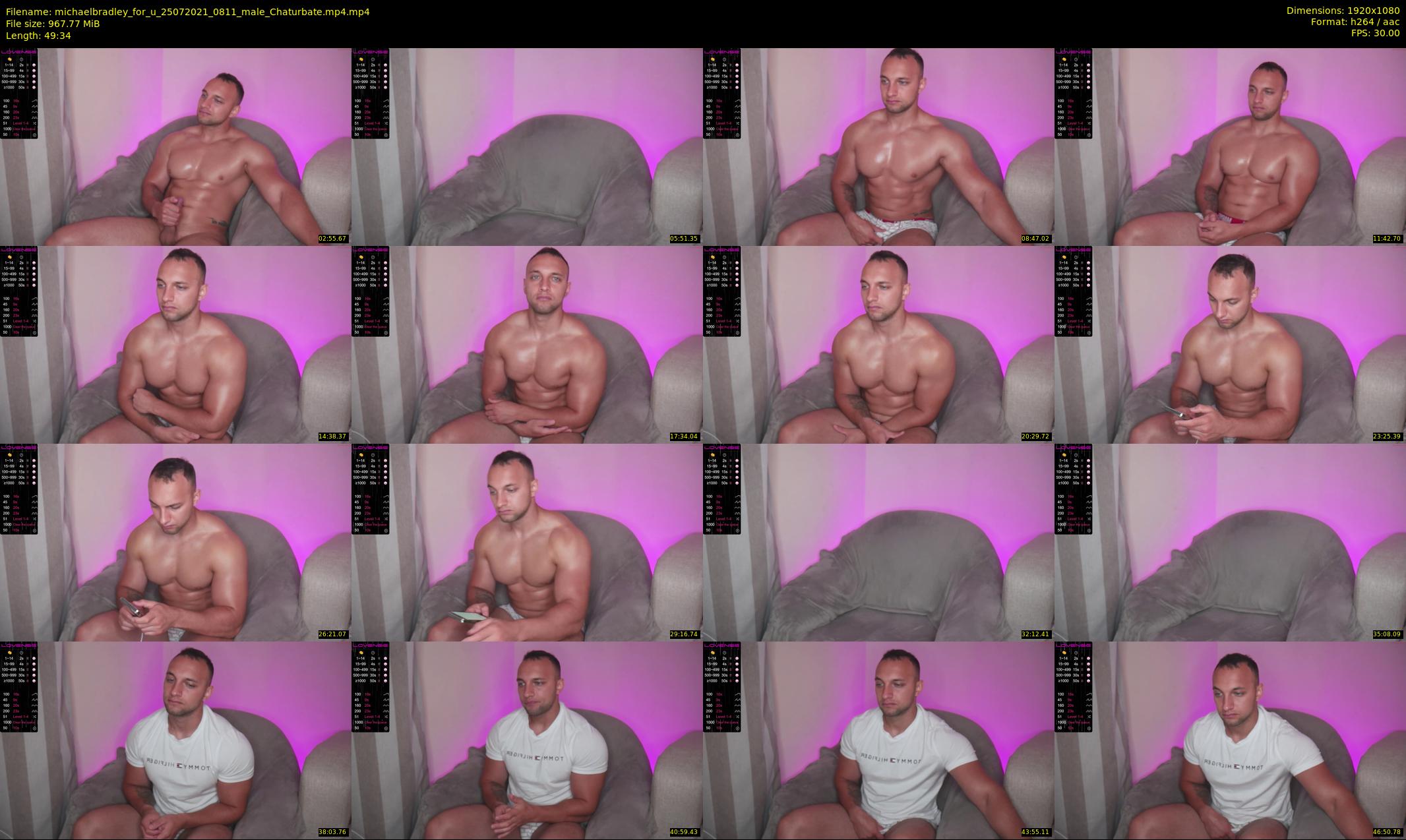 michaelbradley_for_u — 50 minute Chaturbate male cam show recording, 1080p, Jul 25, 2021