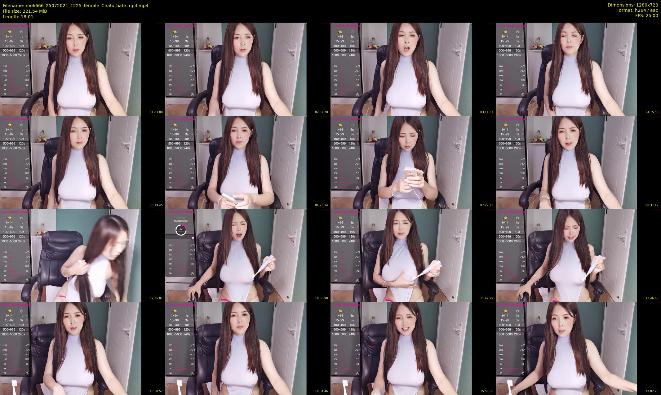 moli666 — 19 minute Chaturbate female cam show recording, 720p, Jul 25, 2021