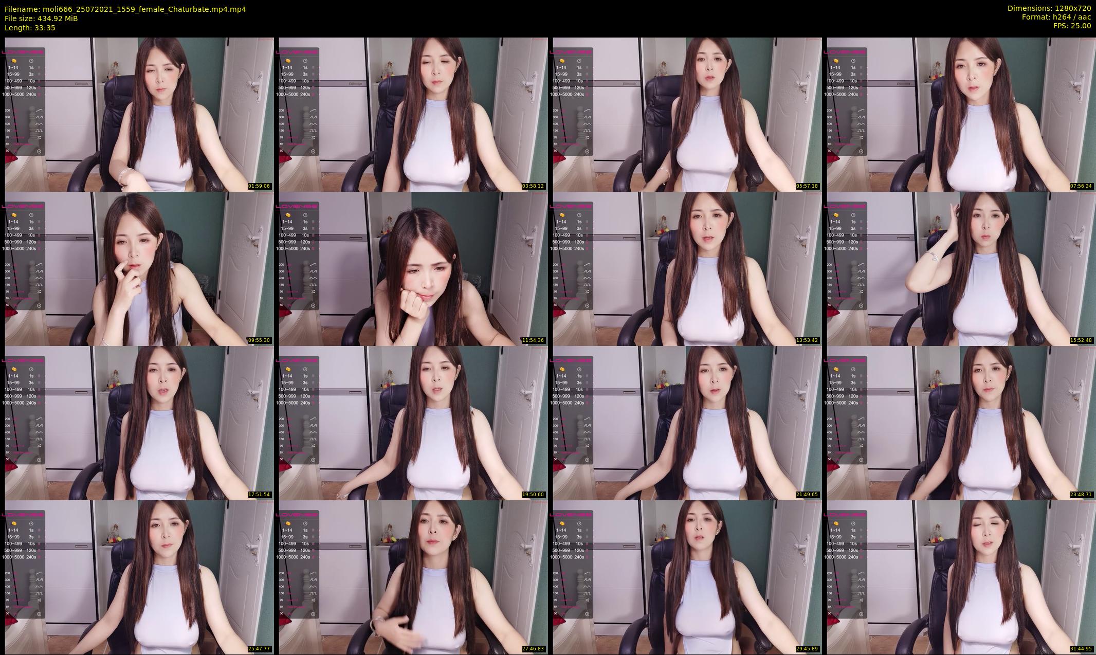 moli666 — 34 minute Chaturbate female cam show recording, 720p, Jul 25, 2021