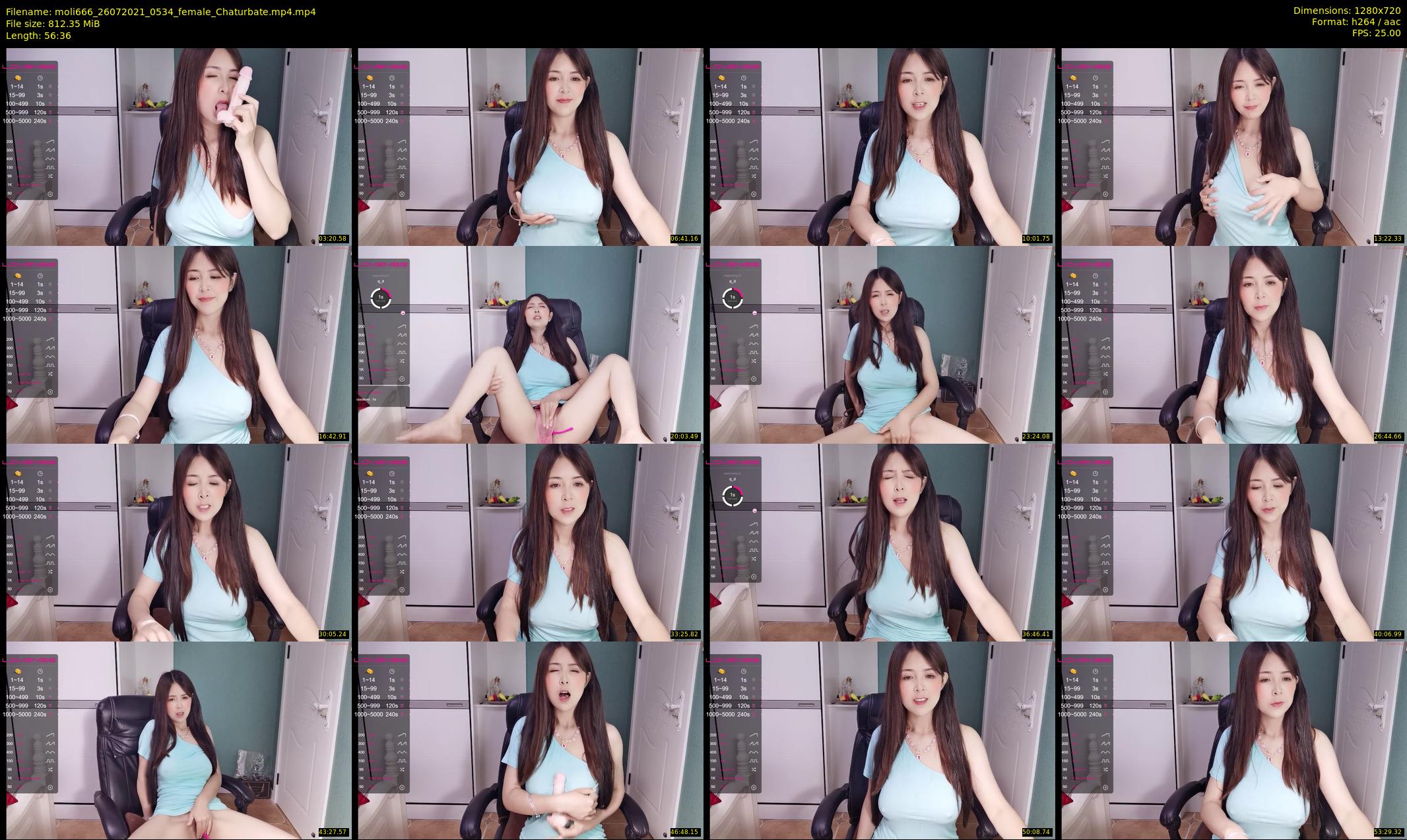 moli666 — 57 minute Chaturbate female cam show recording, 720p, Jul 26, 2021