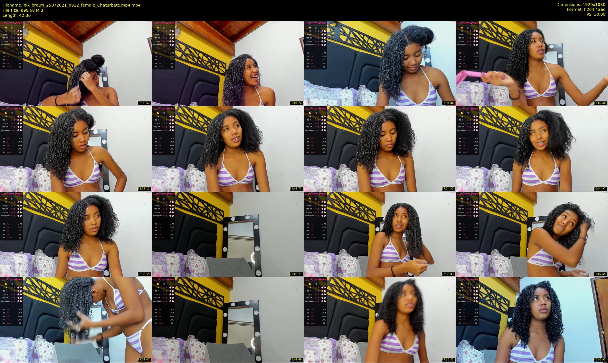 nix_brown — 43 minute Chaturbate female cam show recording, 1080p, Jul 25, 2021