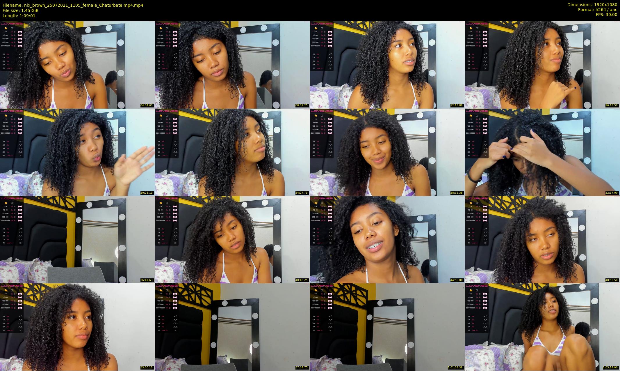 nix_brown — 70 minute Chaturbate female cam show recording, 1080p, Jul 25, 2021