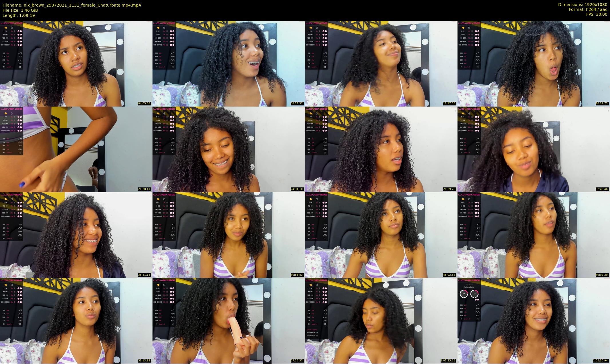 nix_brown — 70 minute Chaturbate female cam show recording, 1080p, Jul 25, 2021