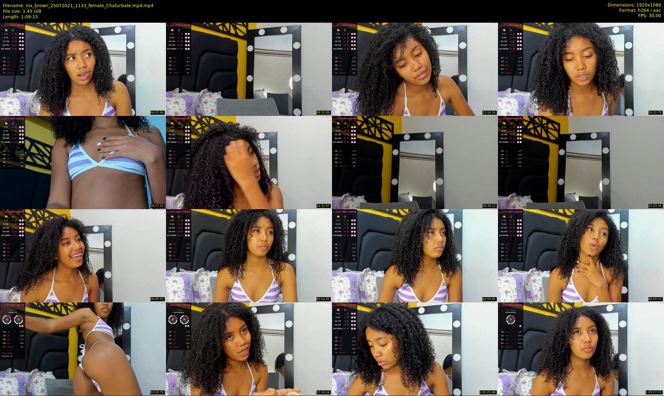 nix_brown — 70 minute Chaturbate female cam show recording, 1080p, Jul 25, 2021