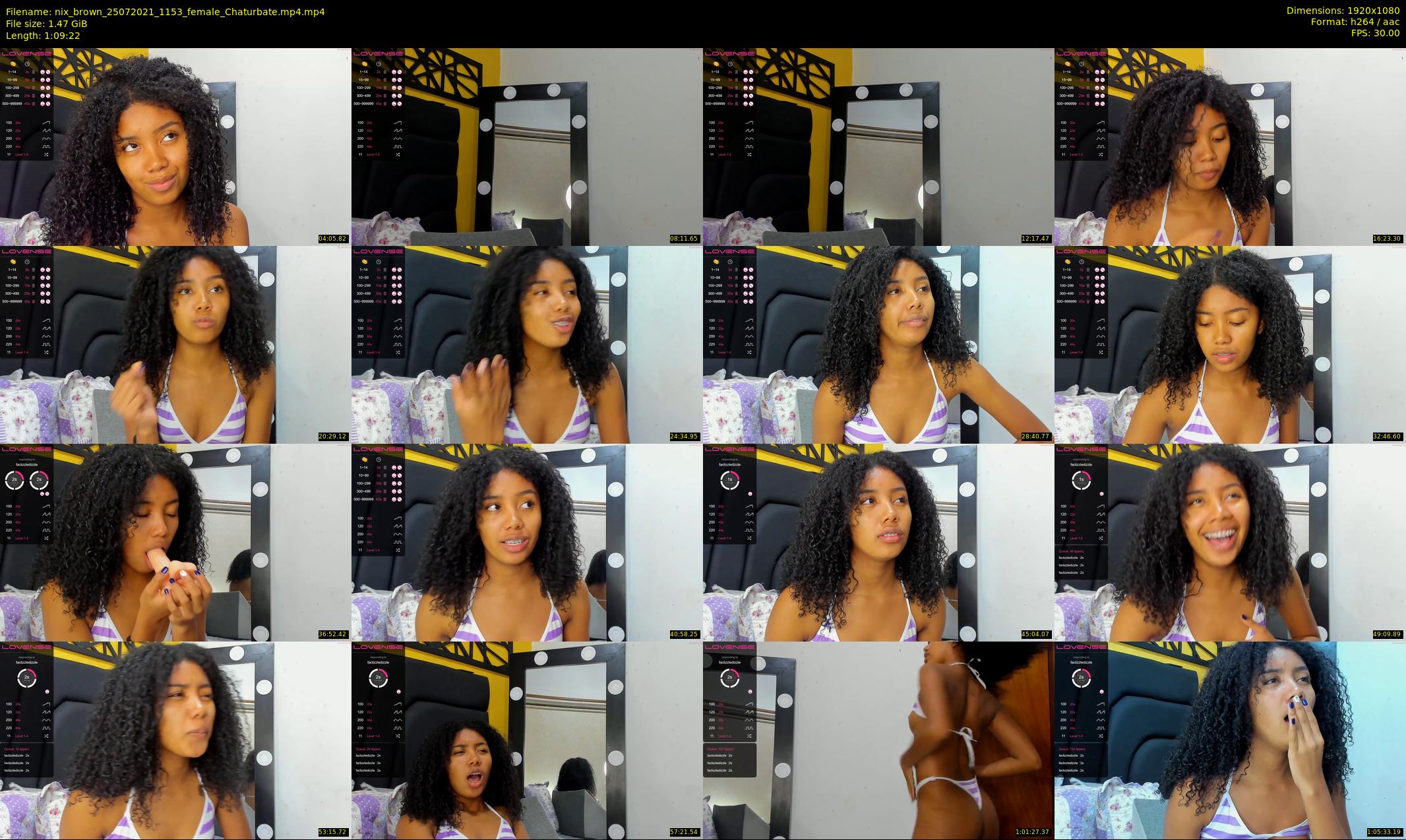 nix_brown — 70 minute Chaturbate female cam show recording, 1080p, Jul 25, 2021