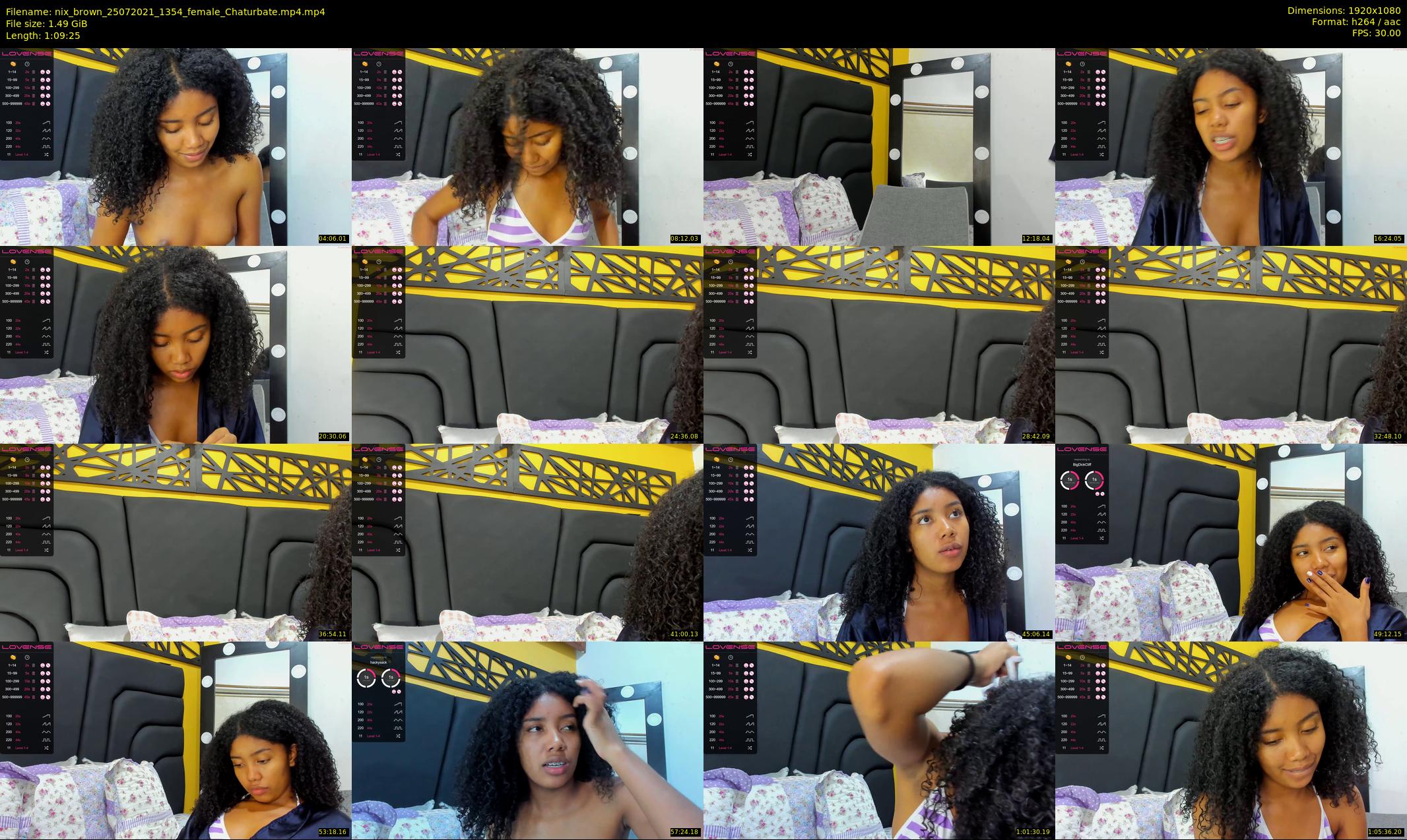 nix_brown — 70 minute Chaturbate female cam show recording, 1080p, Jul 25, 2021