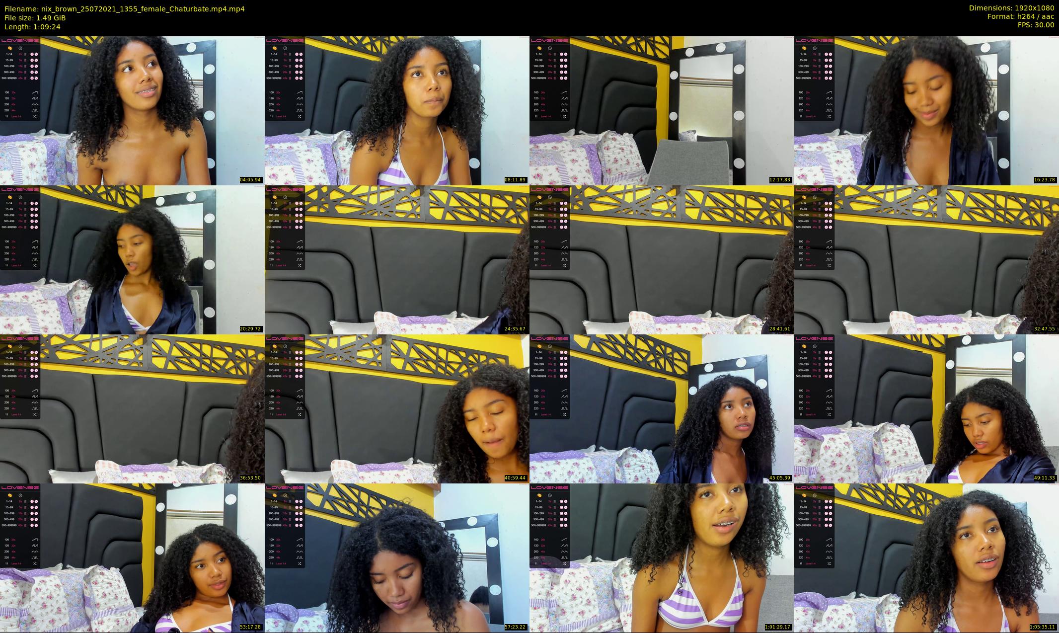 nix_brown — 70 minute Chaturbate female cam show recording, 1080p, Jul 25, 2021